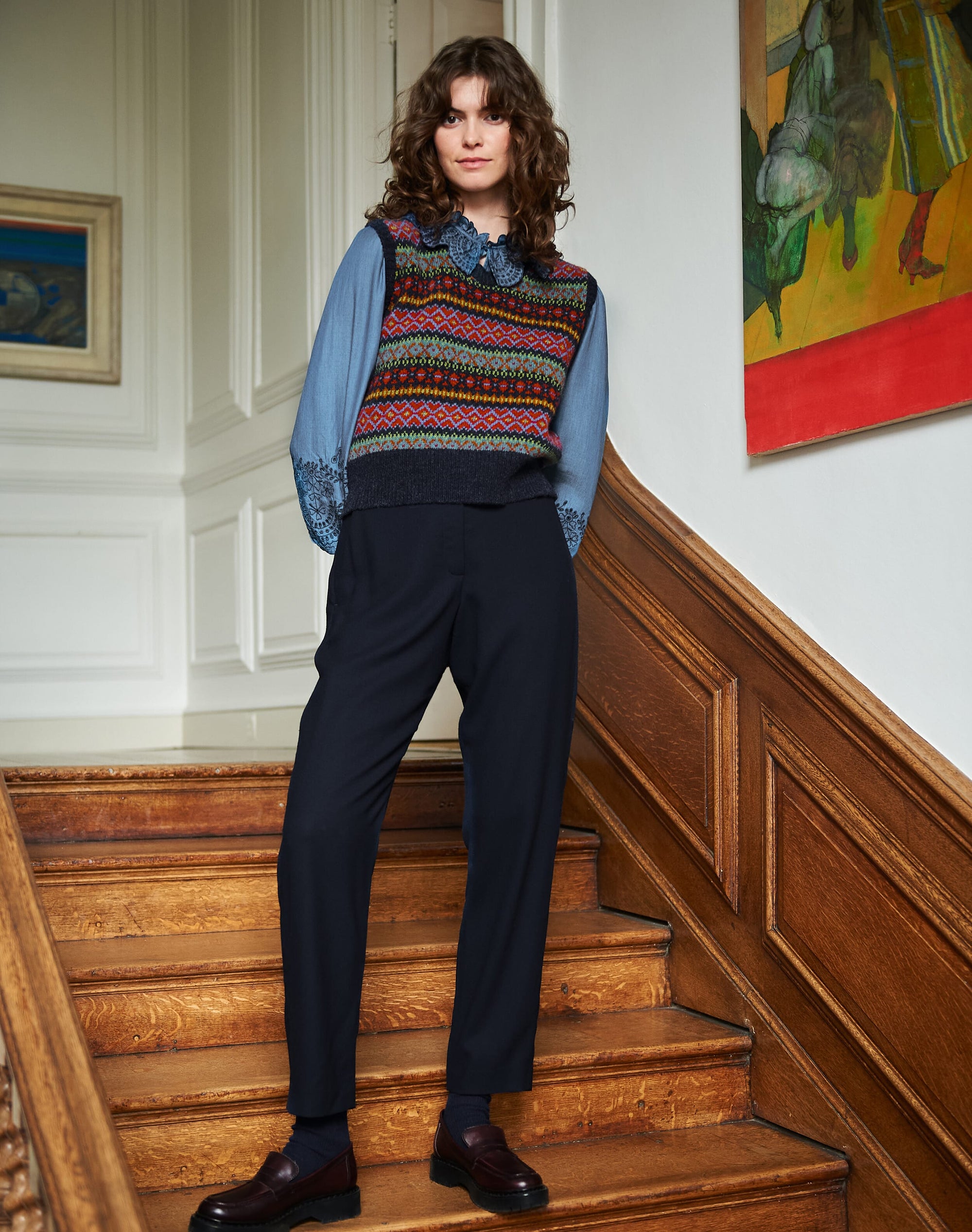 Wool Crepe Trousers