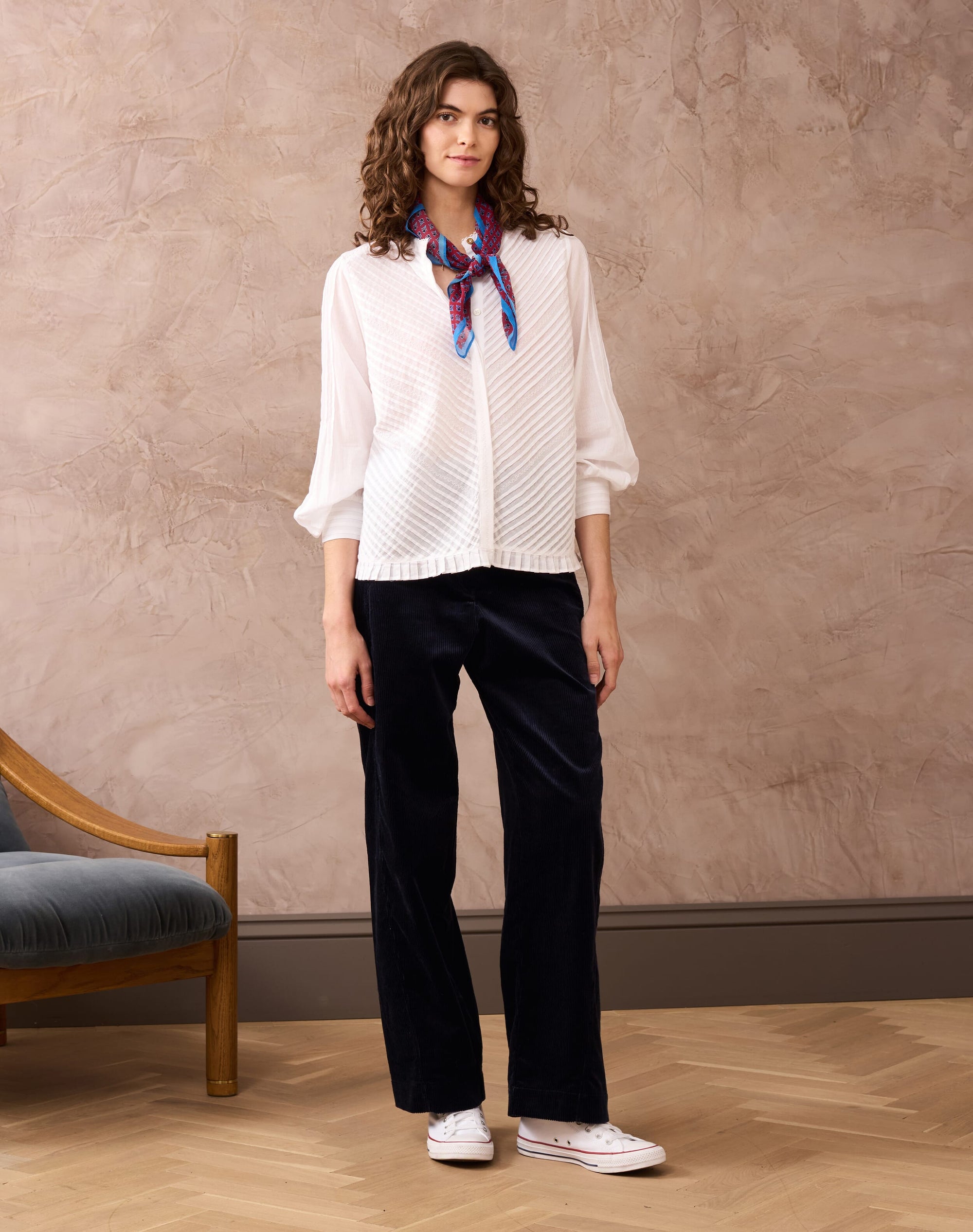 Corduroy High Waisted Trousers