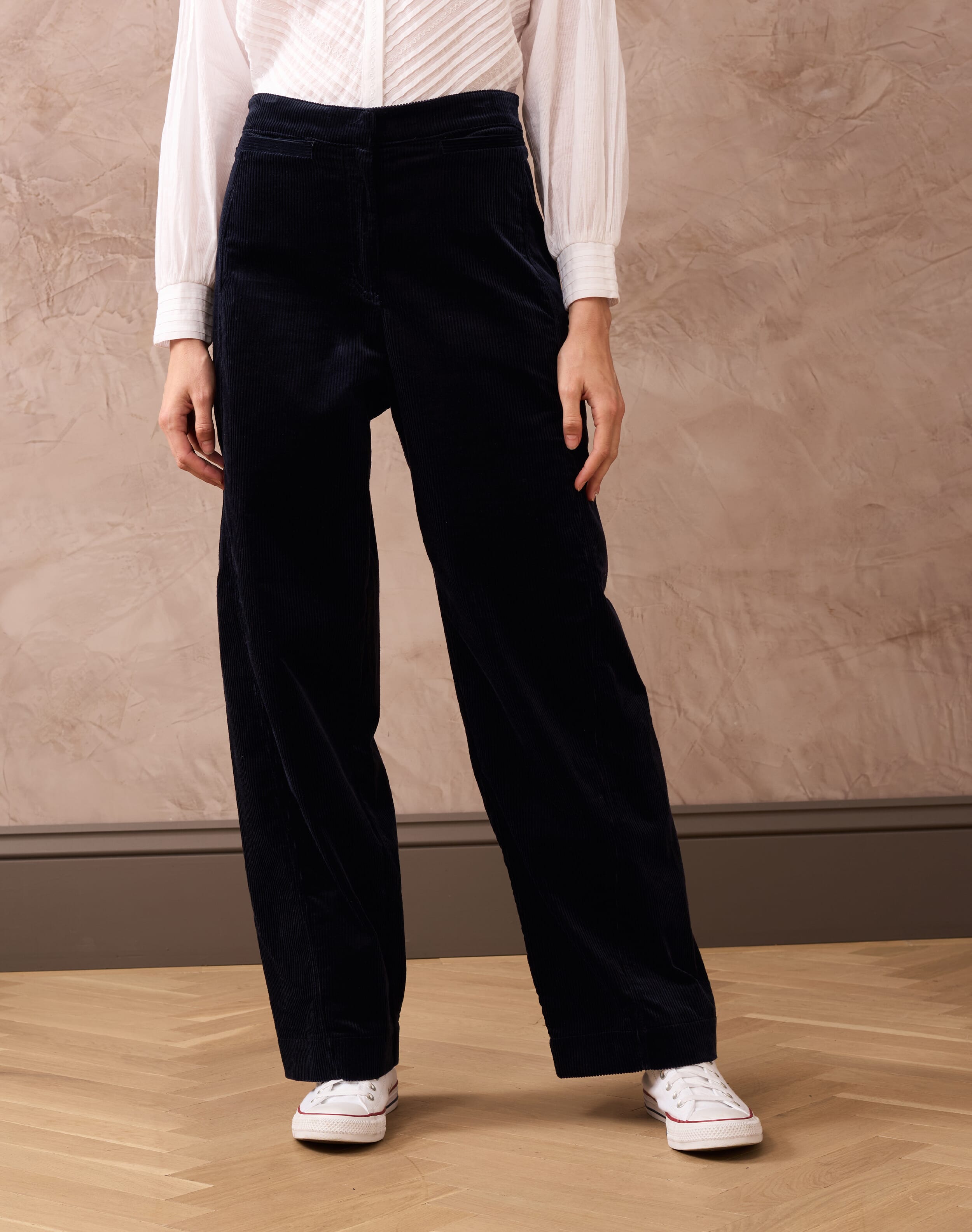 Corduroy High Waisted Trousers