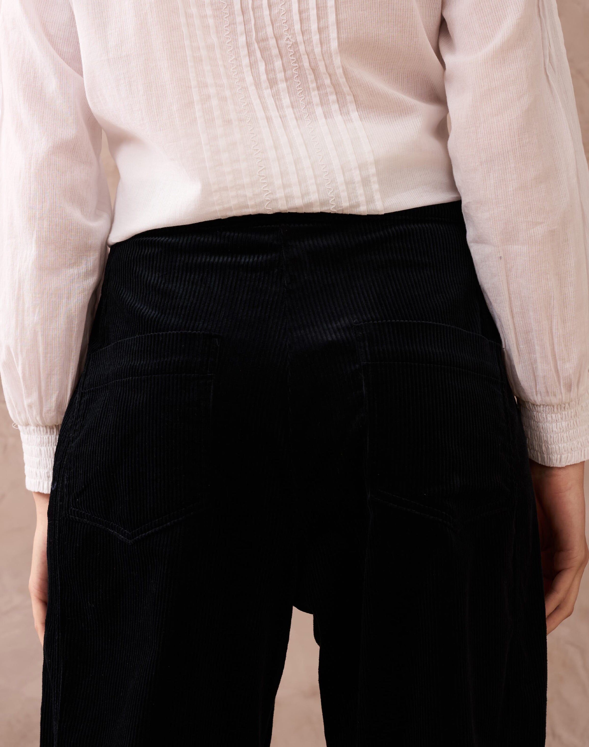 Corduroy High Waisted Trousers