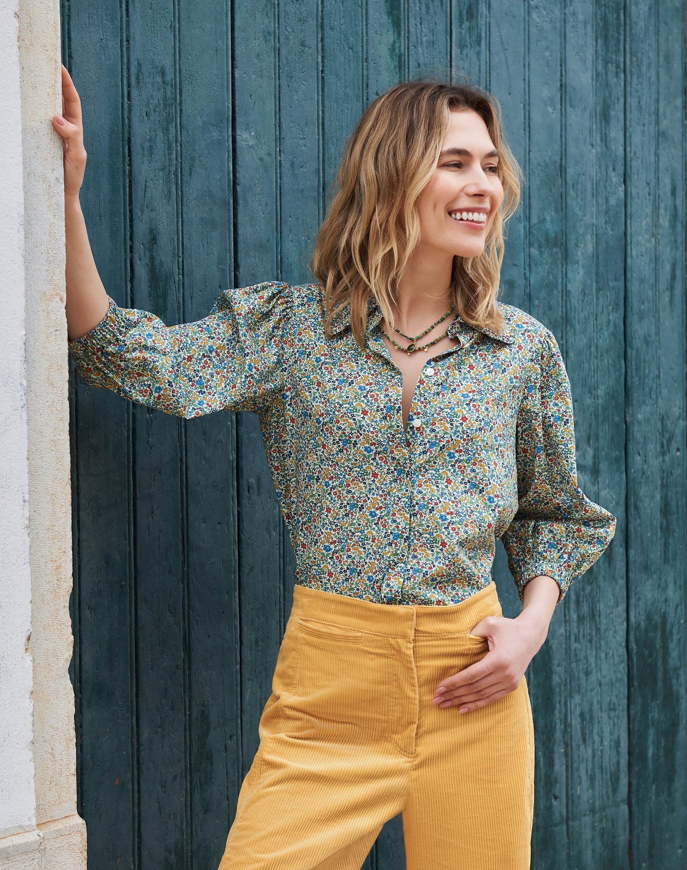 Corduroy High Waisted Trousers