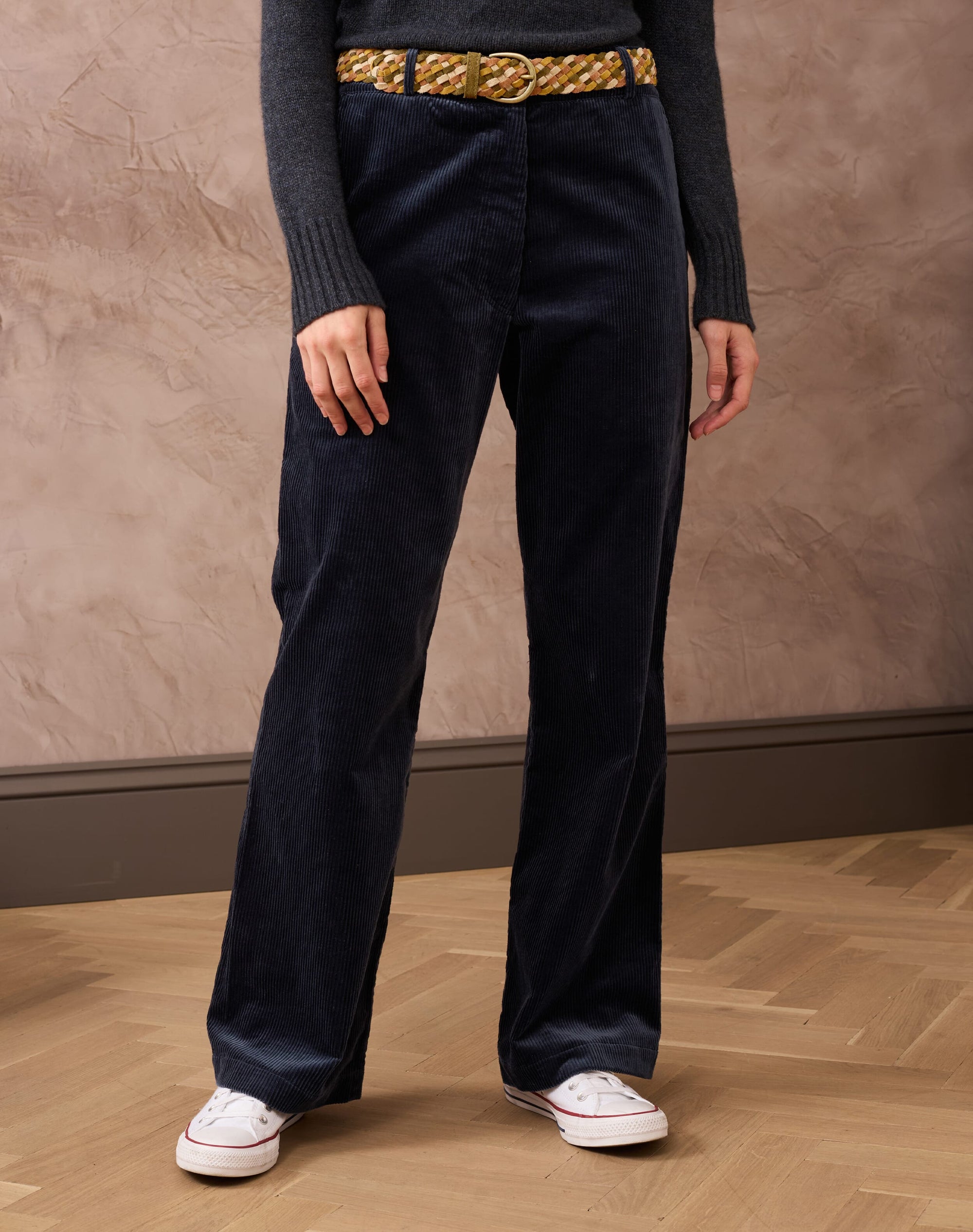 Corduroy Straight Leg Trousers
