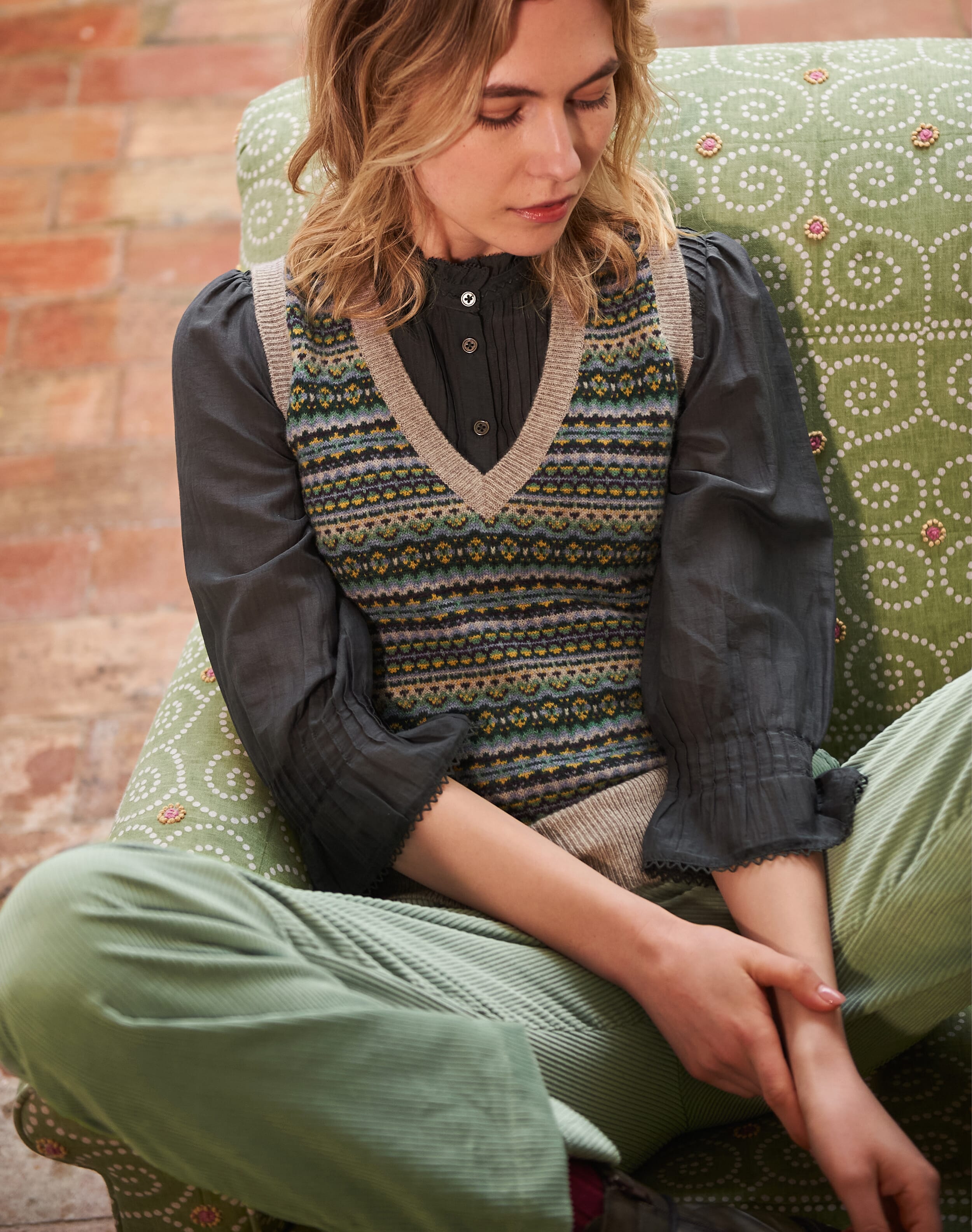 Corduroy Straight Leg Trousers