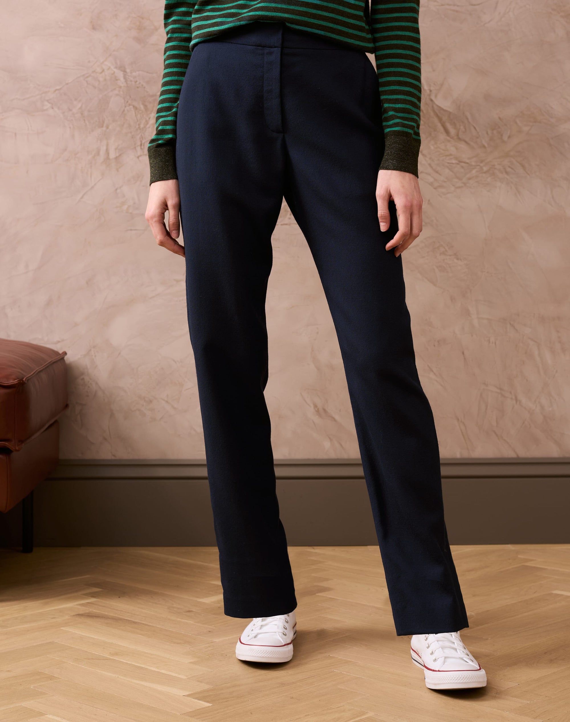 Wool Crepe Trousers
