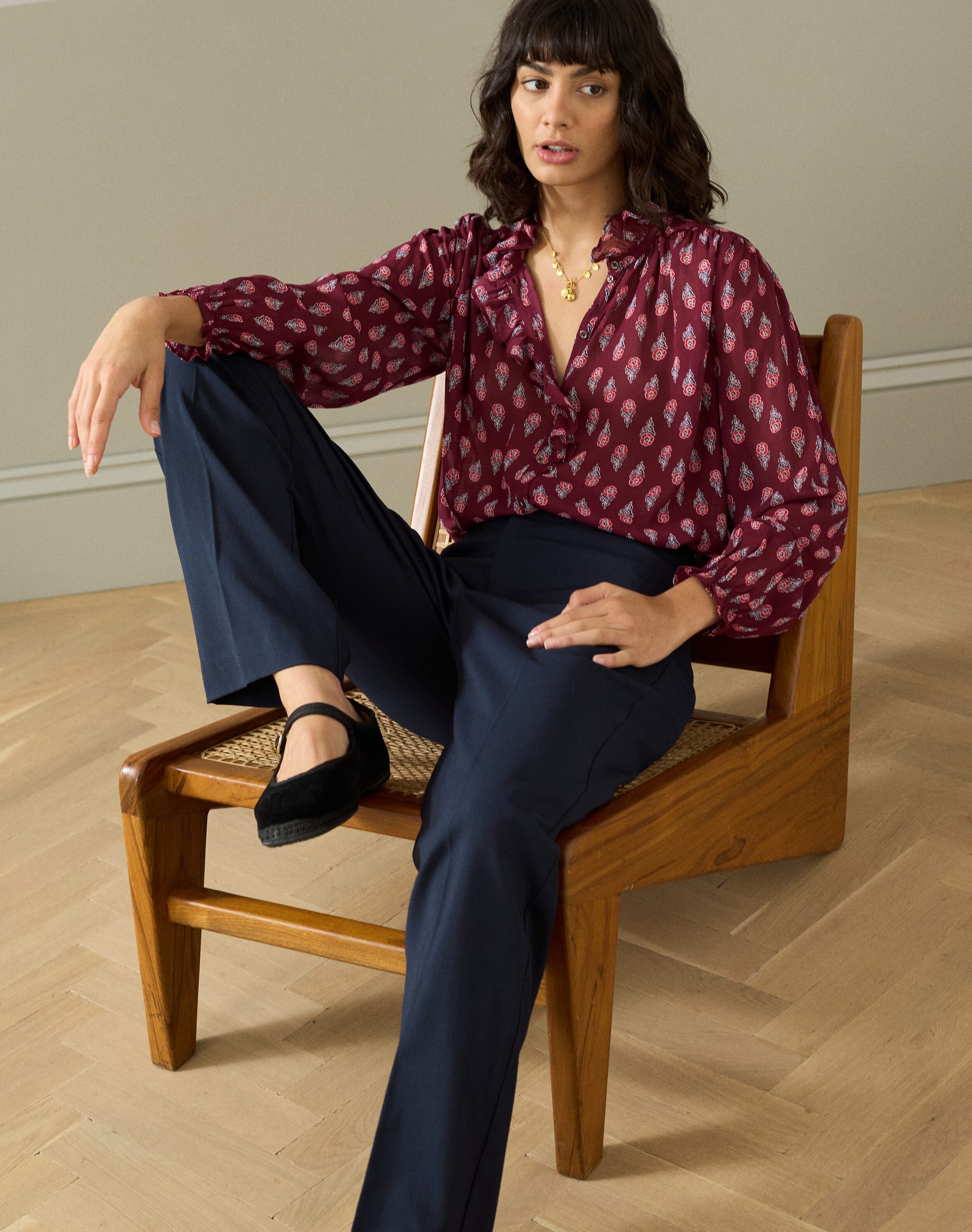 Tailored Straight Leg Trousers