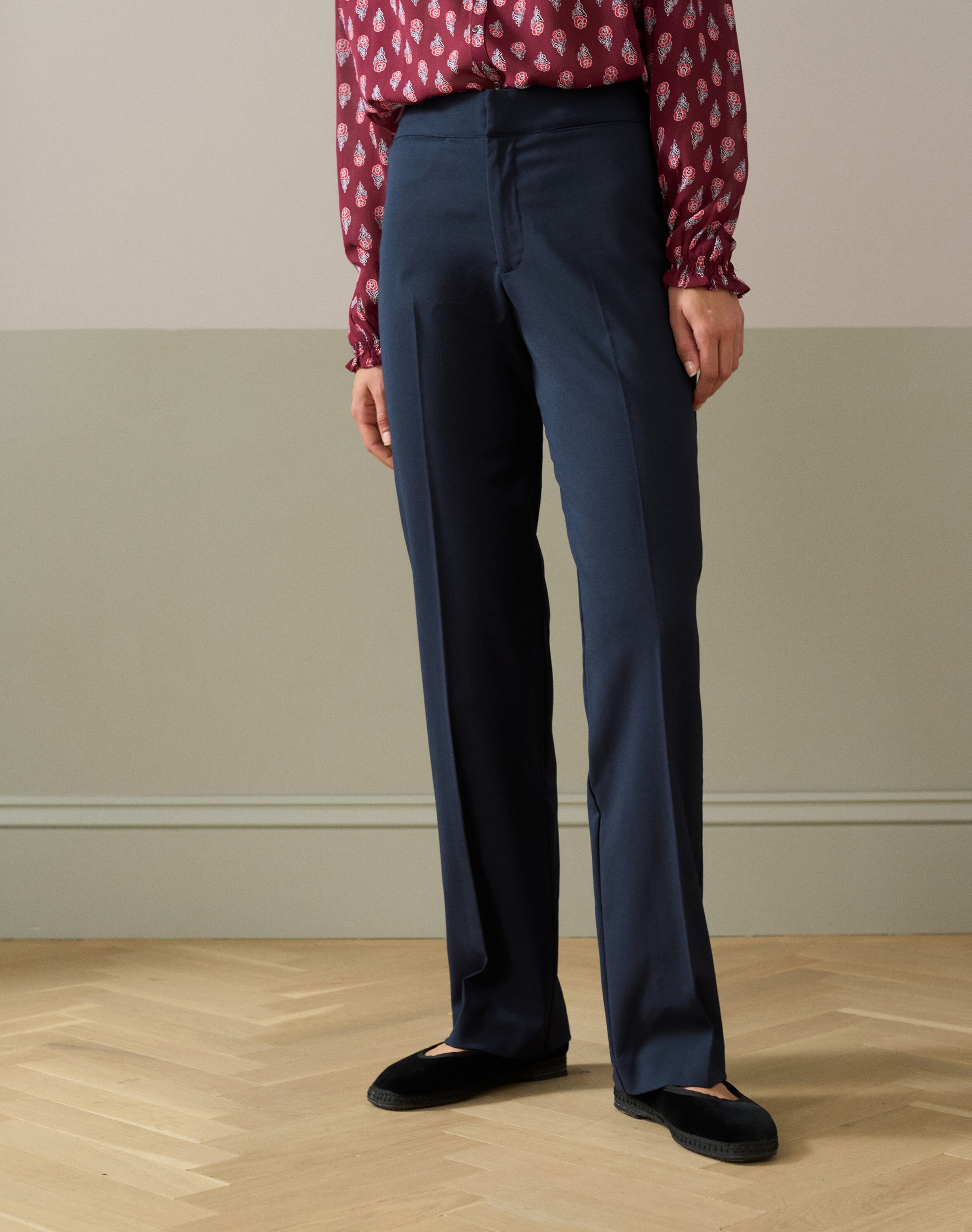 Tailored Straight Leg Trousers