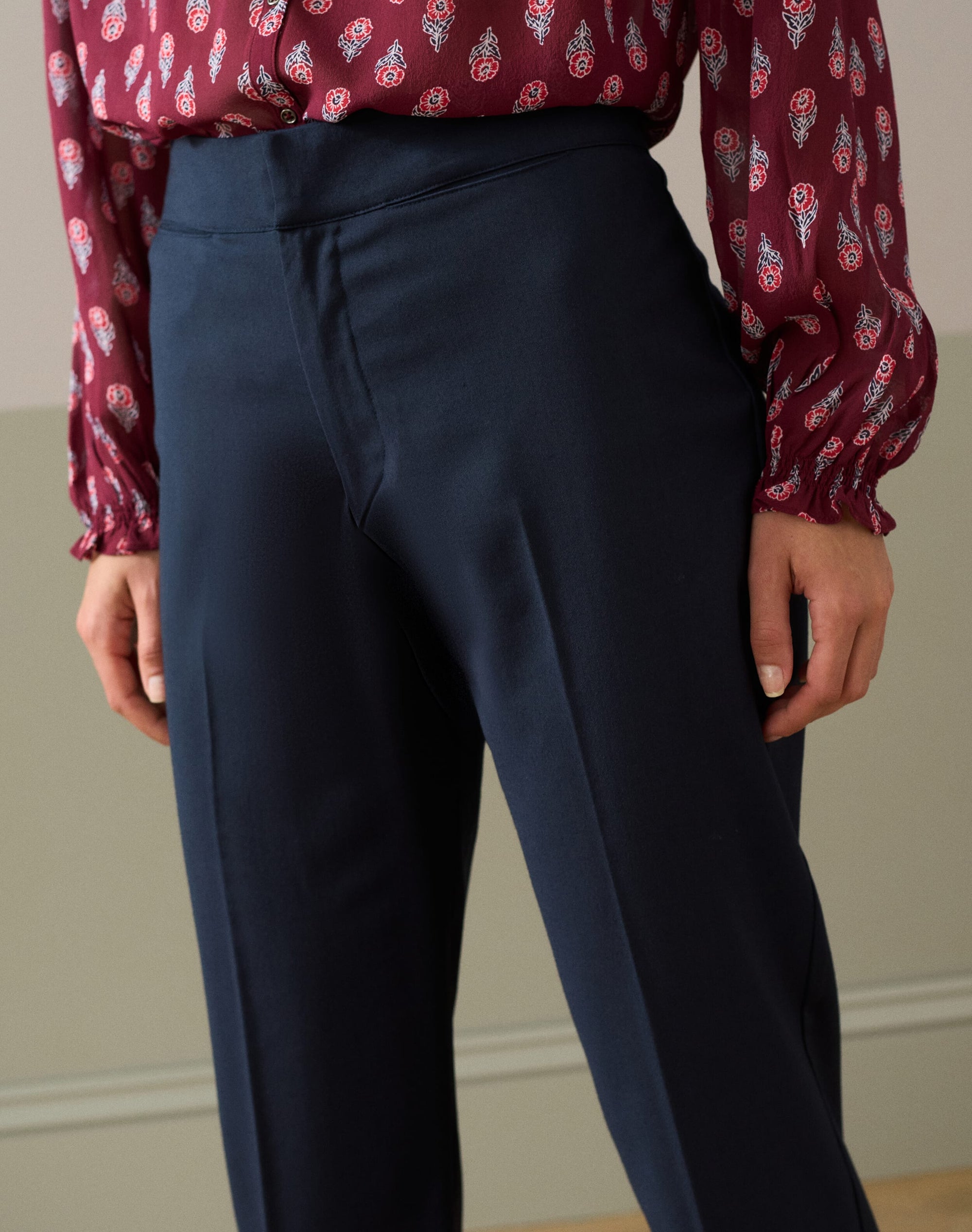 Tailored Straight Leg Trousers