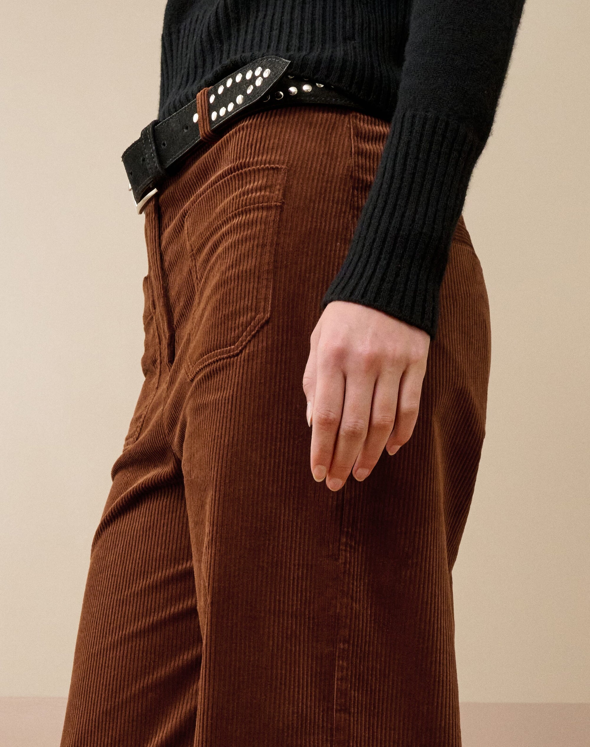 Organic Corduroy Wide Leg Trousers