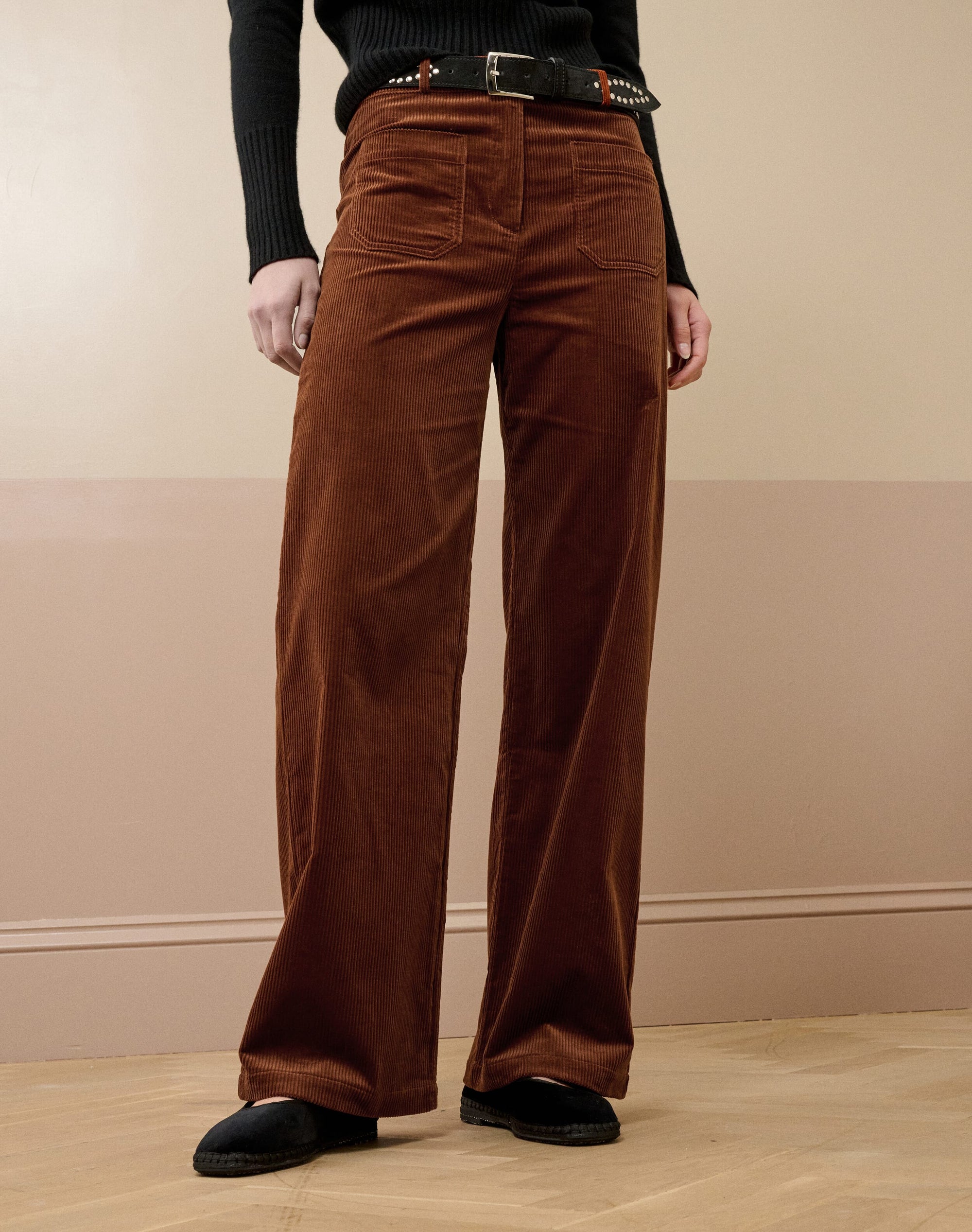 Organic Corduroy Wide Leg Trousers