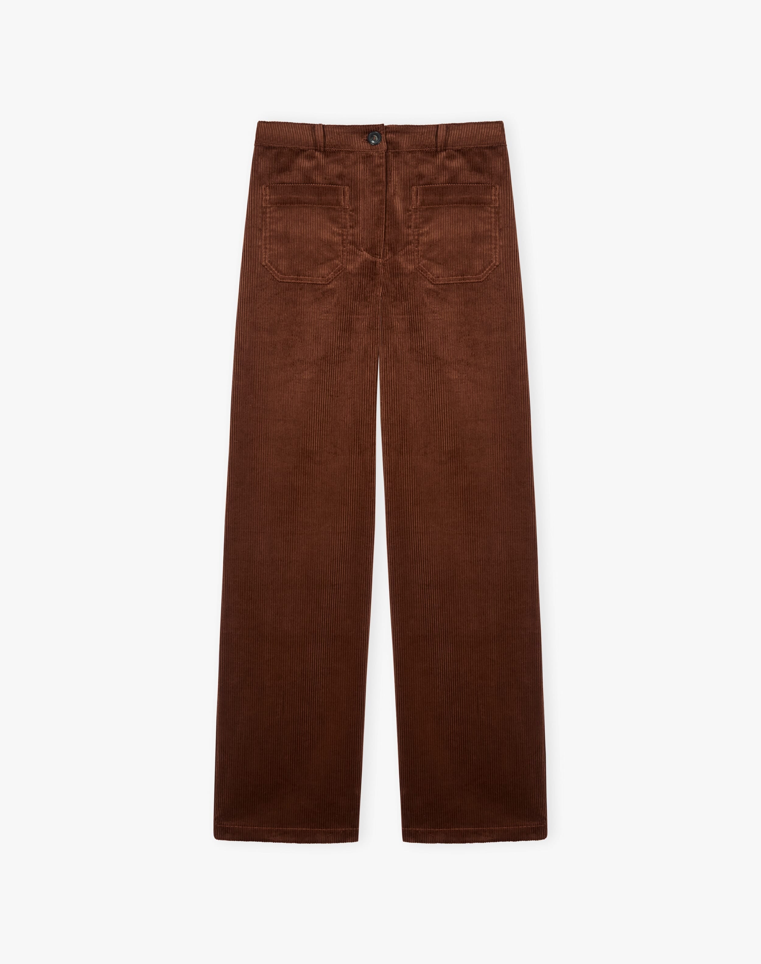 Organic Corduroy Wide Leg Trousers