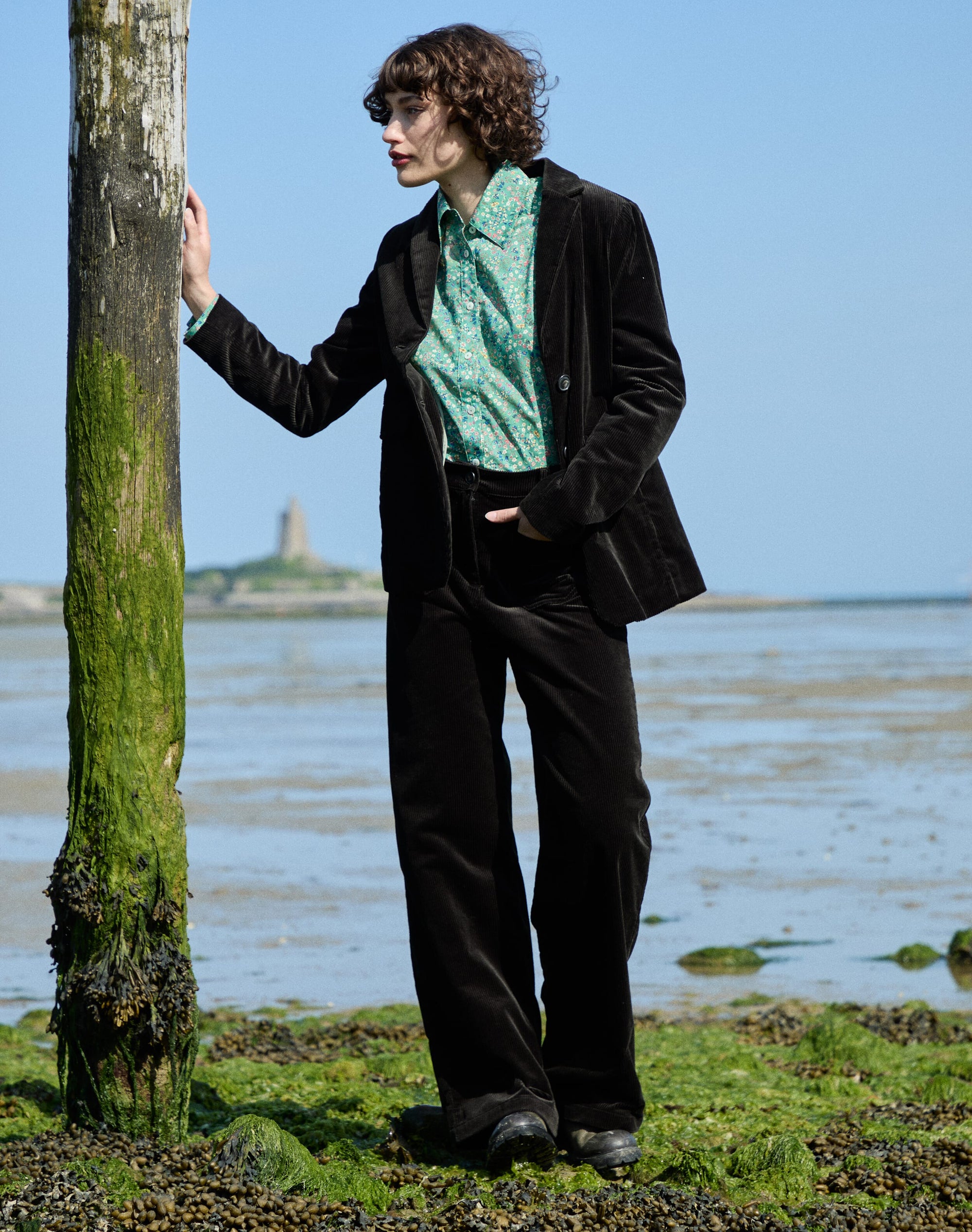 Organic Corduroy Wide Leg Trousers