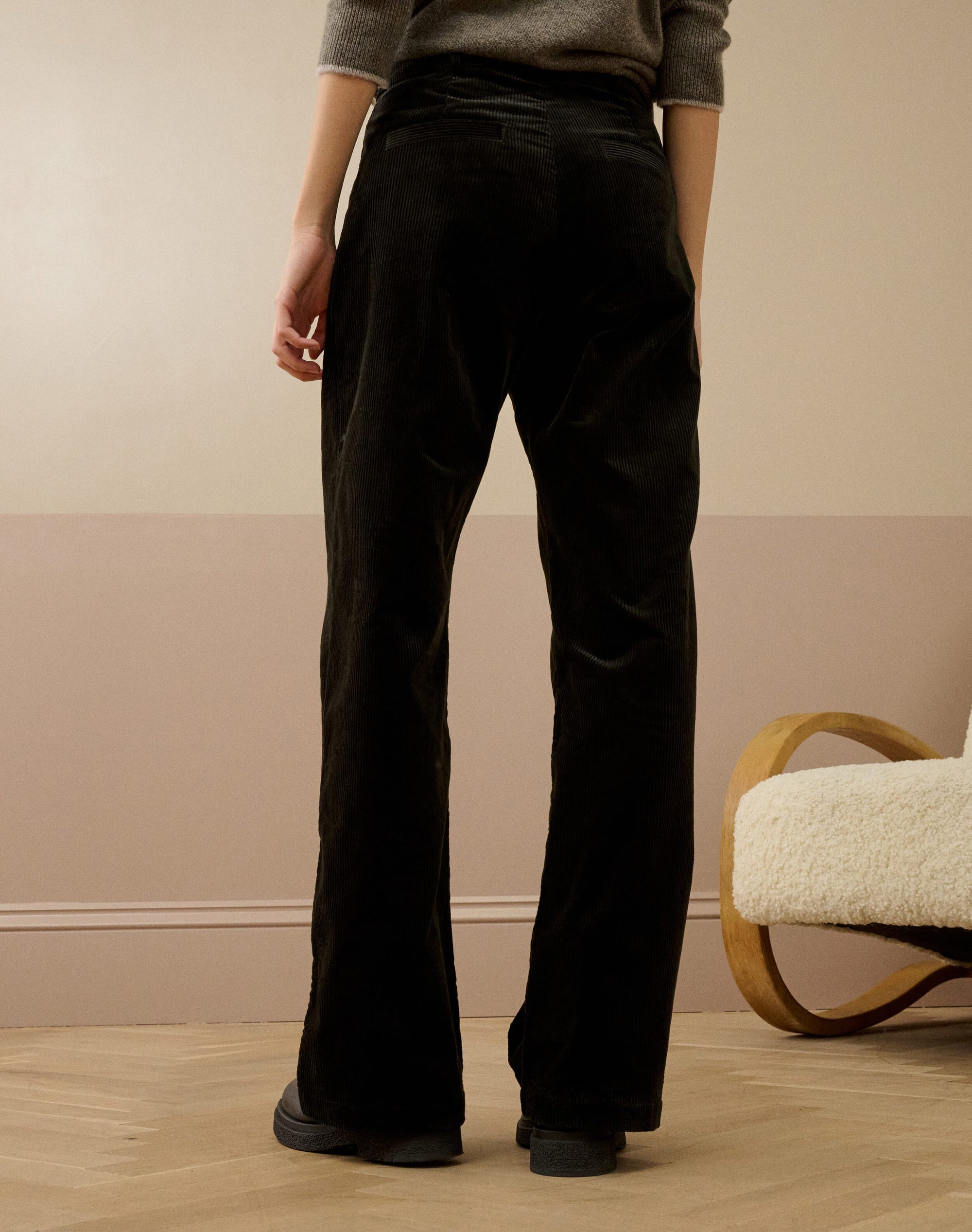 Organic Corduroy Wide Leg Trousers