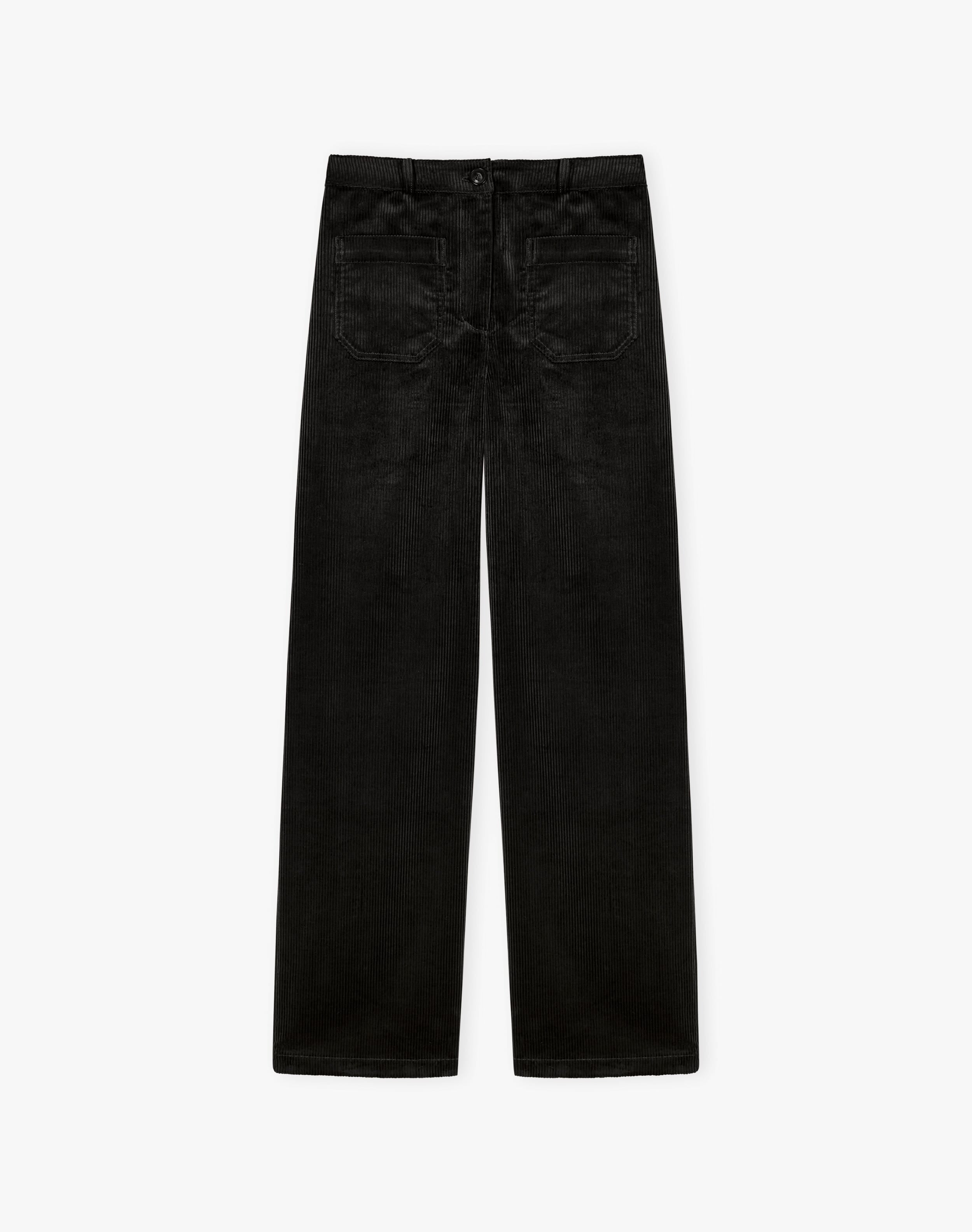 Organic Corduroy Wide Leg Trousers