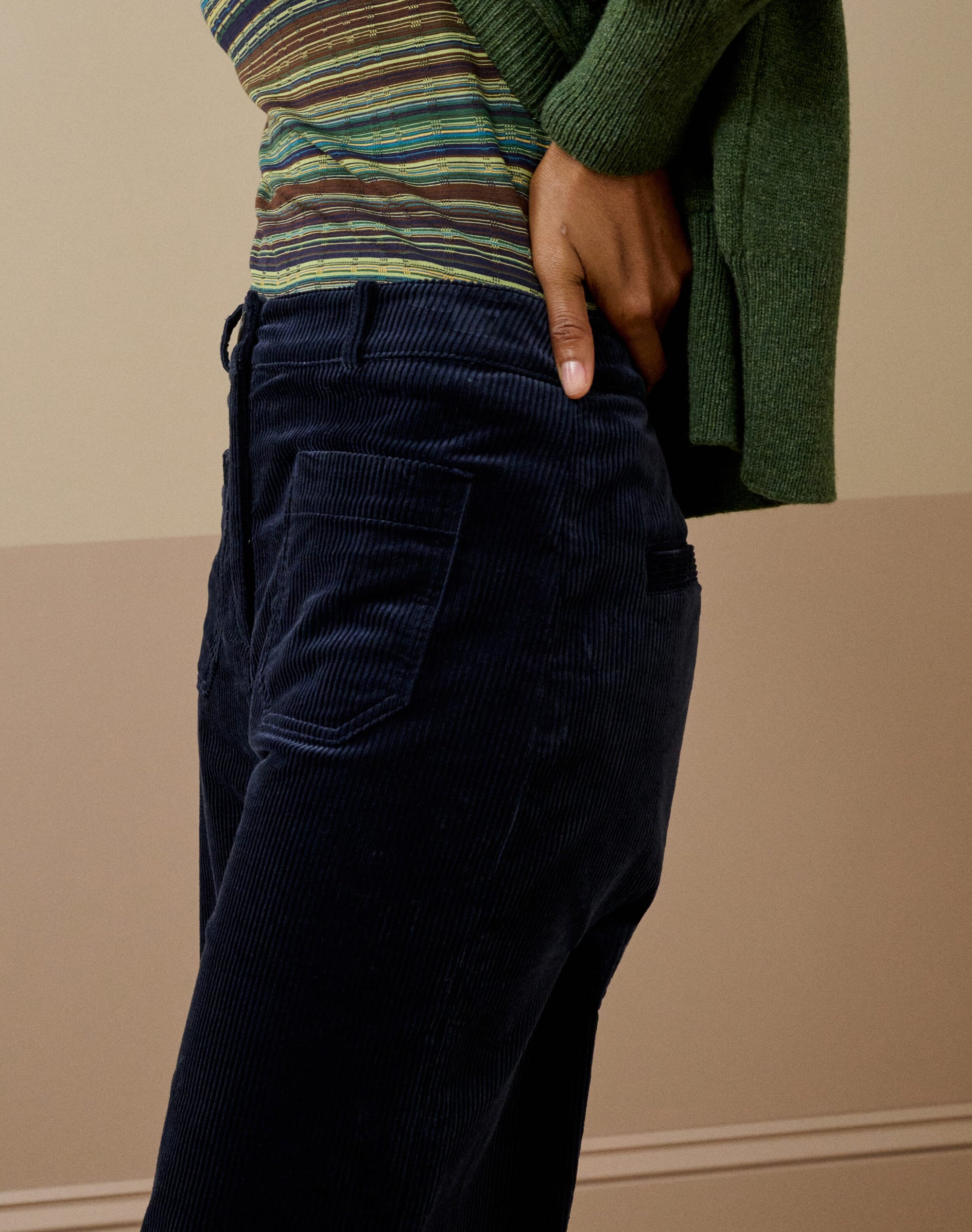 Organic Corduroy Wide Leg Trousers