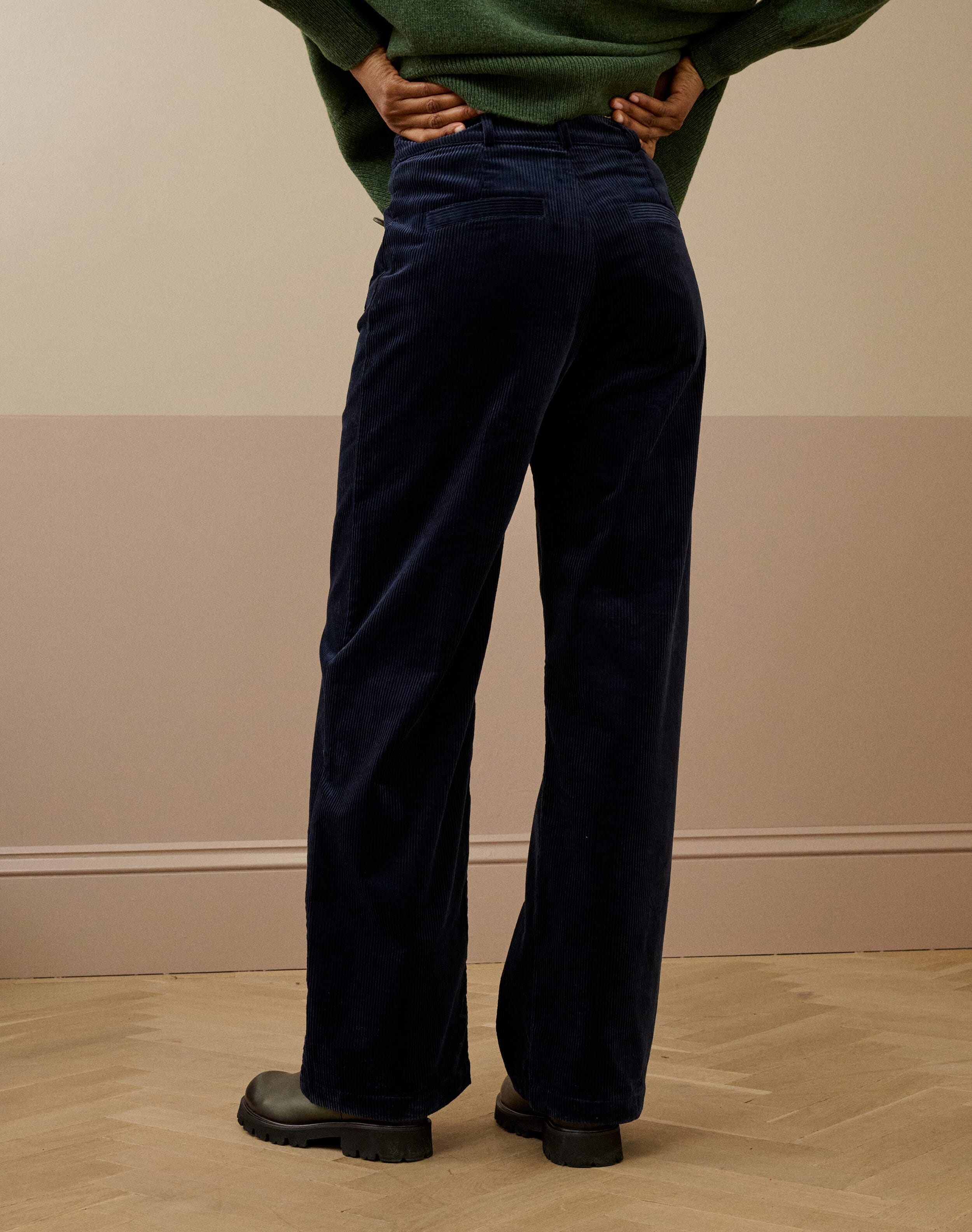 Organic Corduroy Wide Leg Trousers