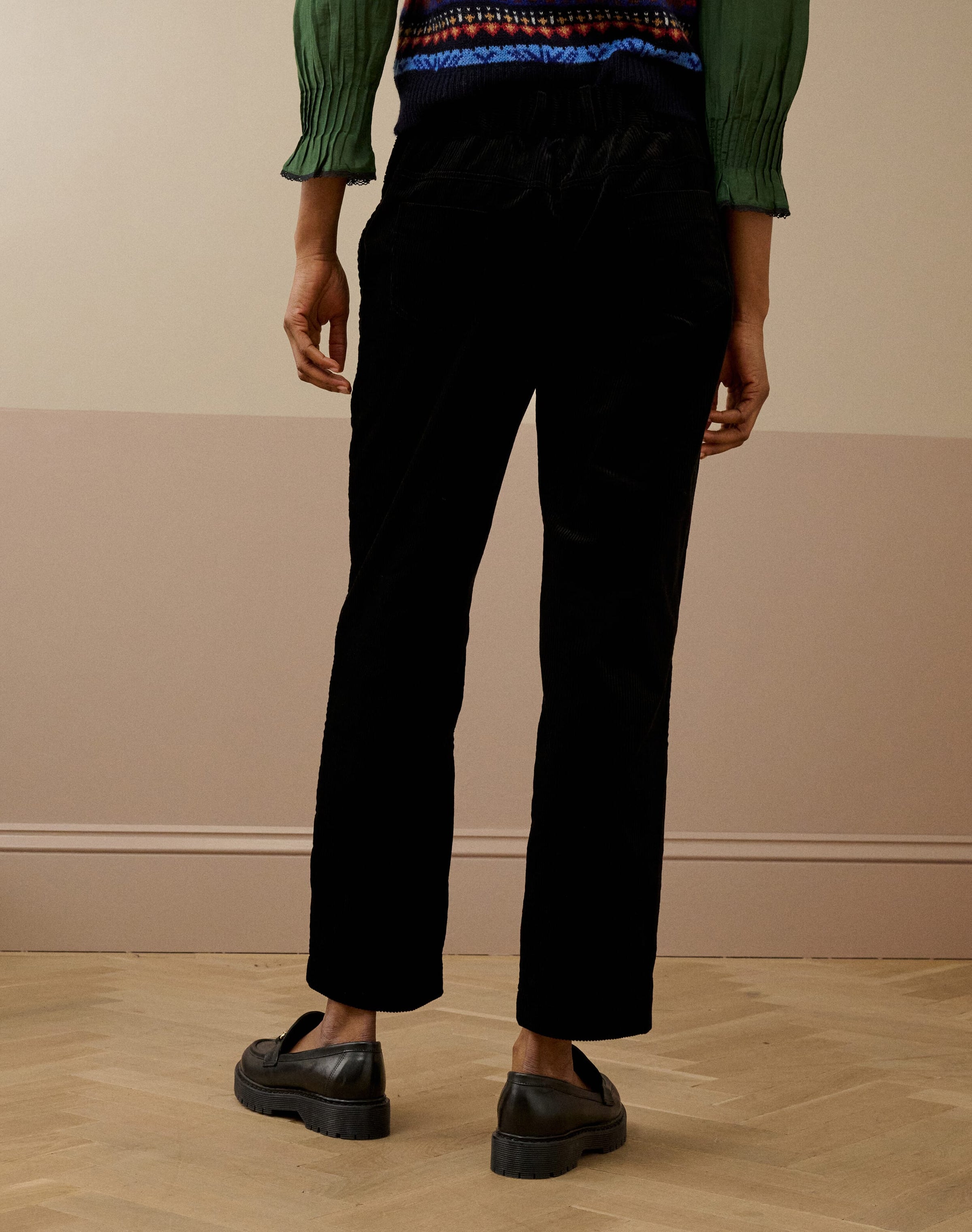 Organic Corduroy Tapered Leg Trousers