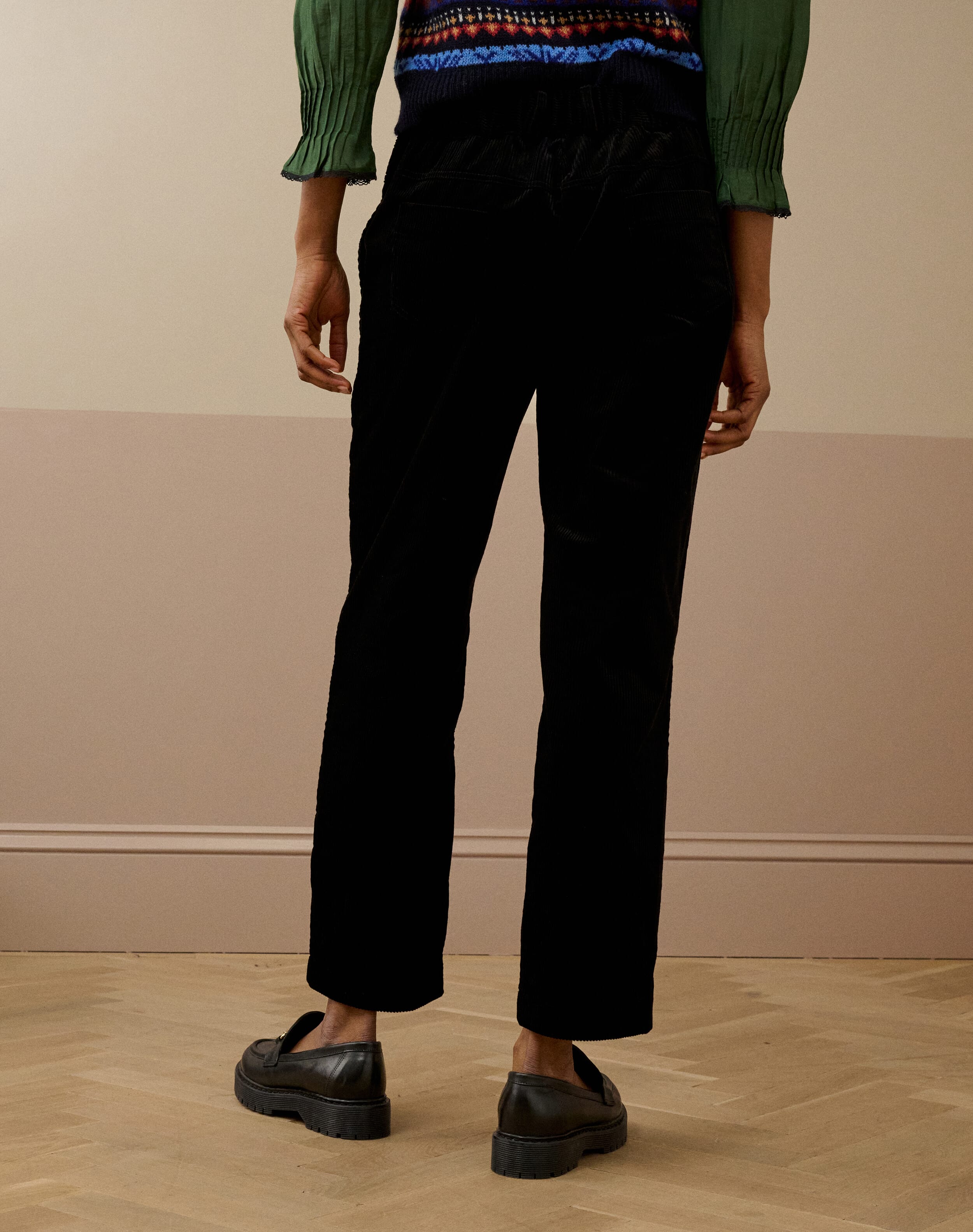 Organic Corduroy Tapered Leg Trousers