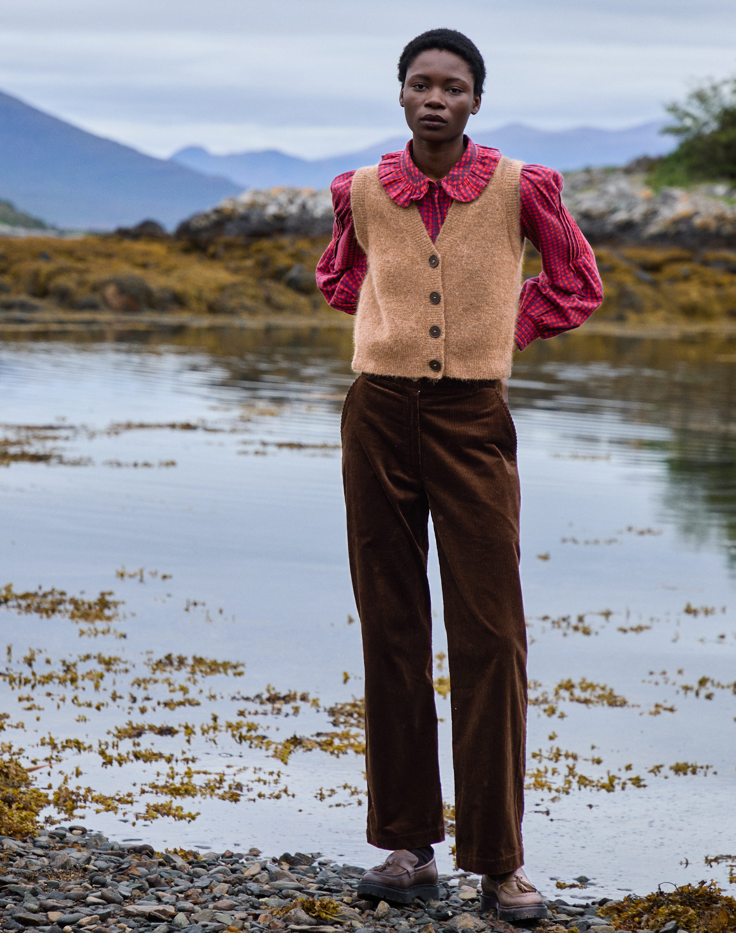 Organic Corduroy Straight Leg Trousers