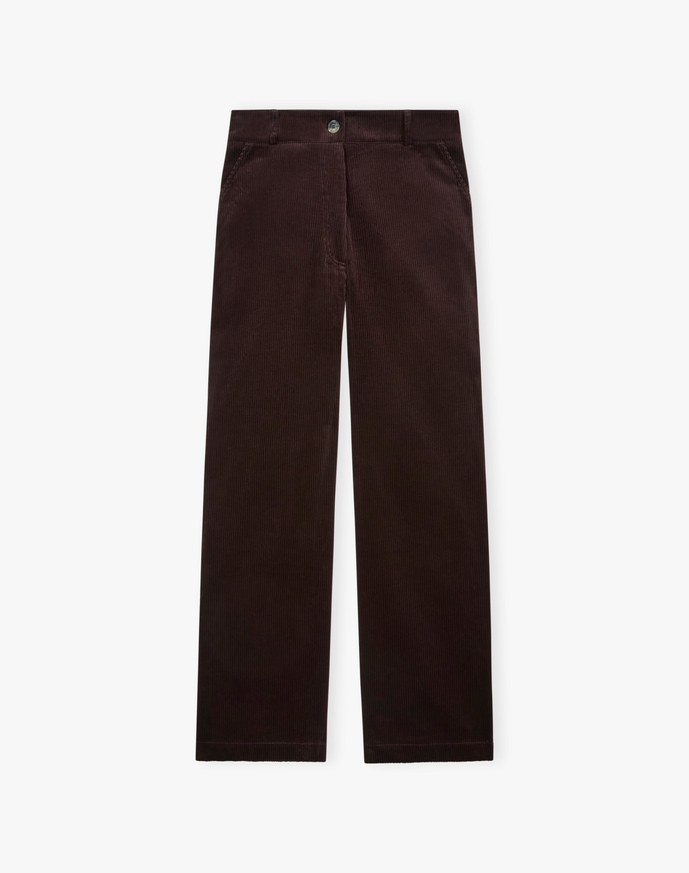 Organic Corduroy Straight Leg Trousers