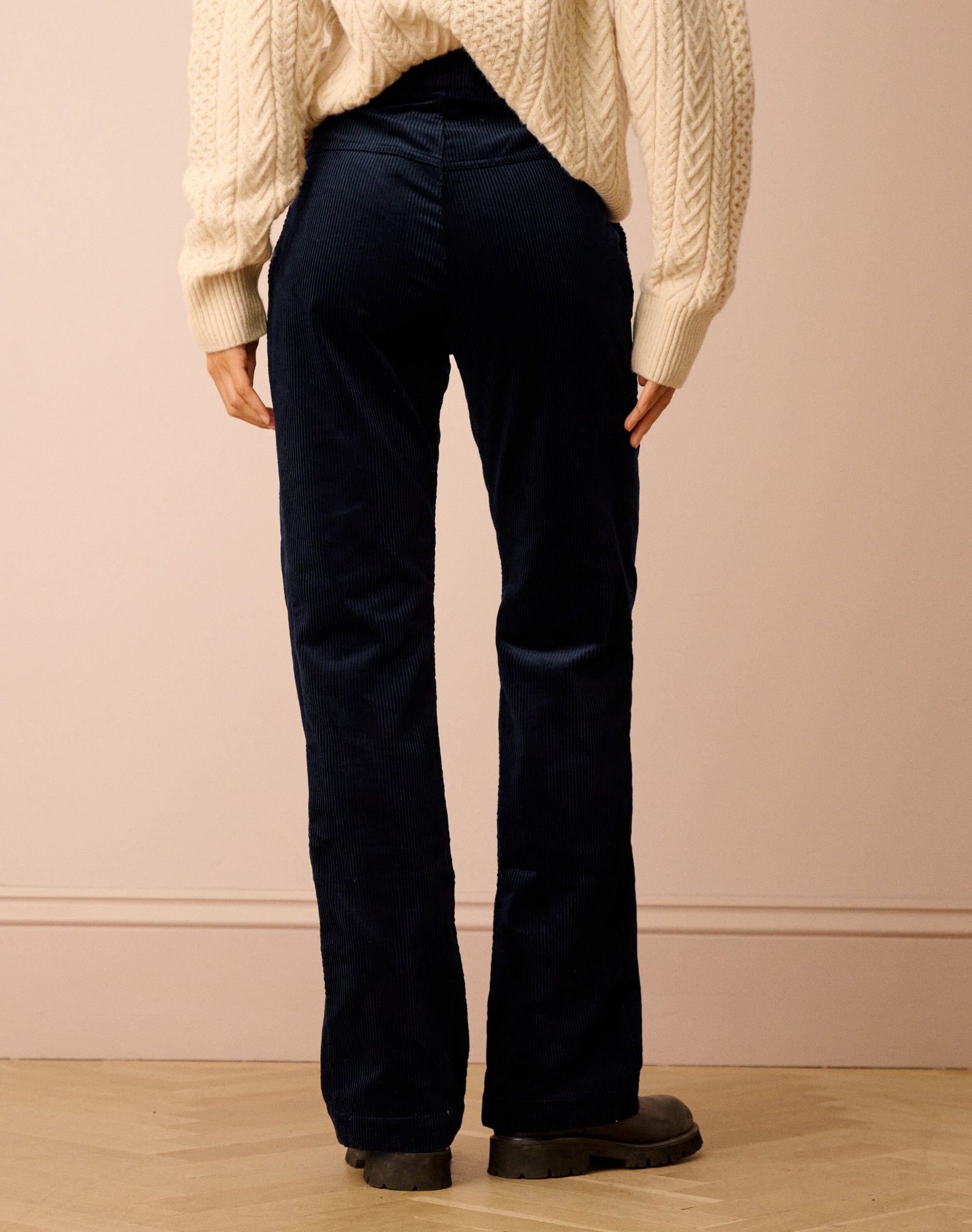 Organic Corduroy Straight Leg Trousers