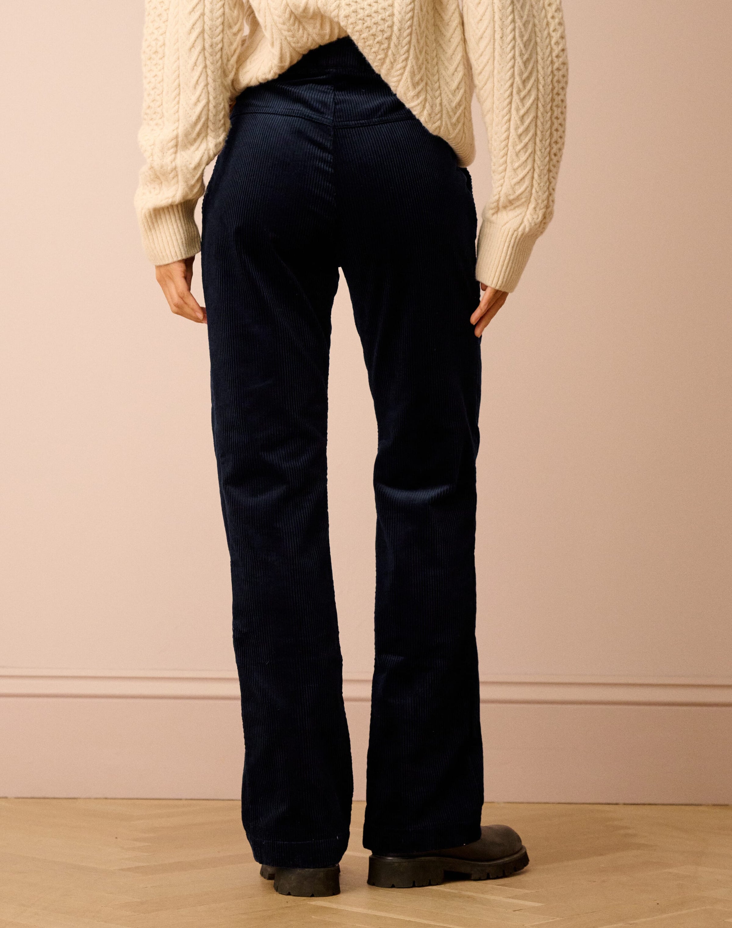 Organic Corduroy Straight Leg Trousers