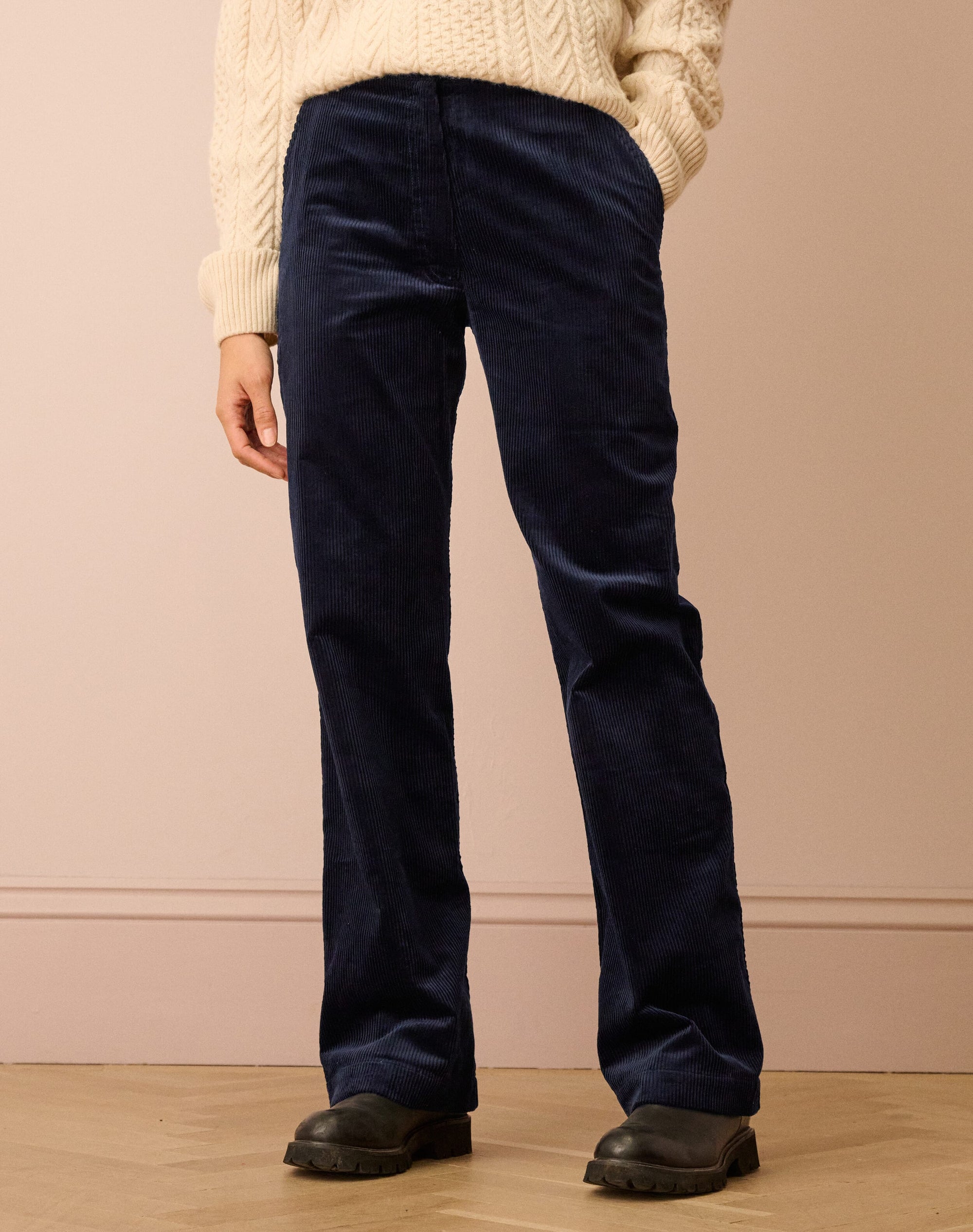Organic Corduroy Straight Leg Trousers