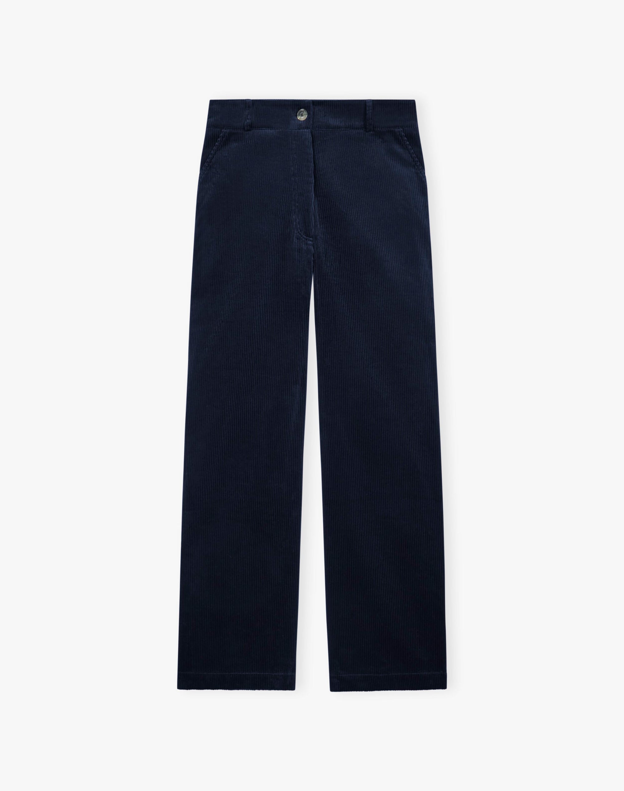 Organic Corduroy Straight Leg Trousers