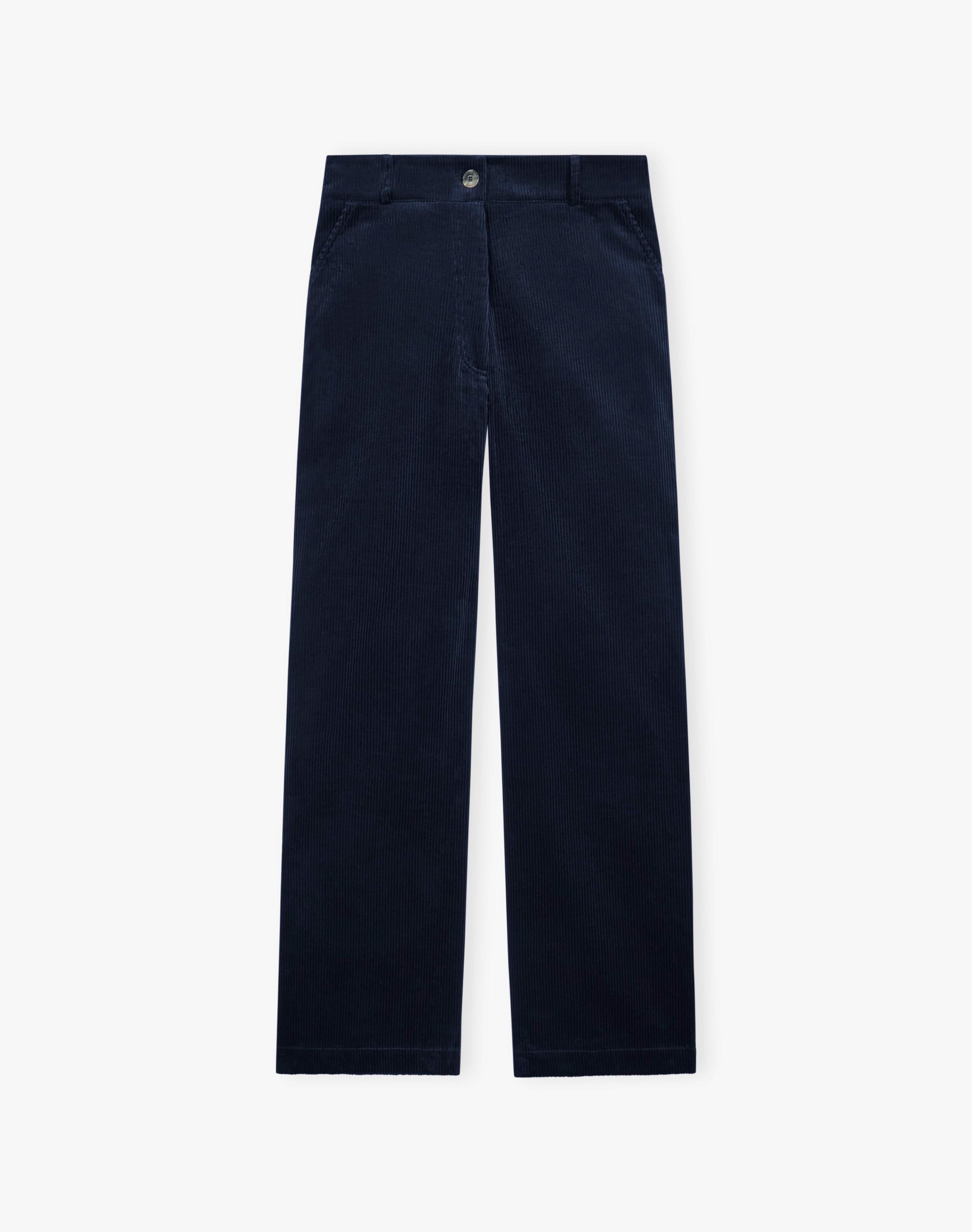 Organic Corduroy Straight Leg Trousers