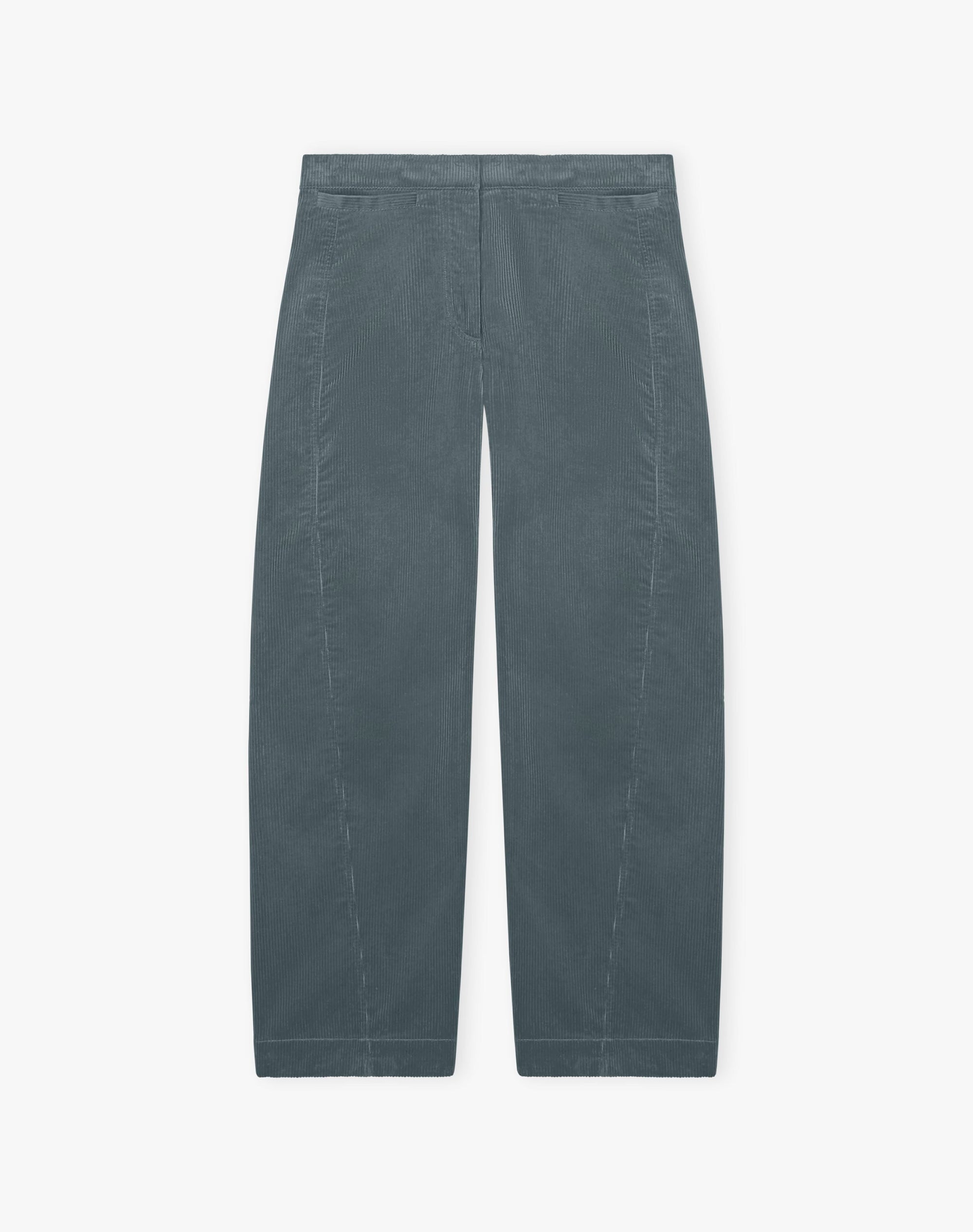 Organic Corduroy Barrel Leg Trousers