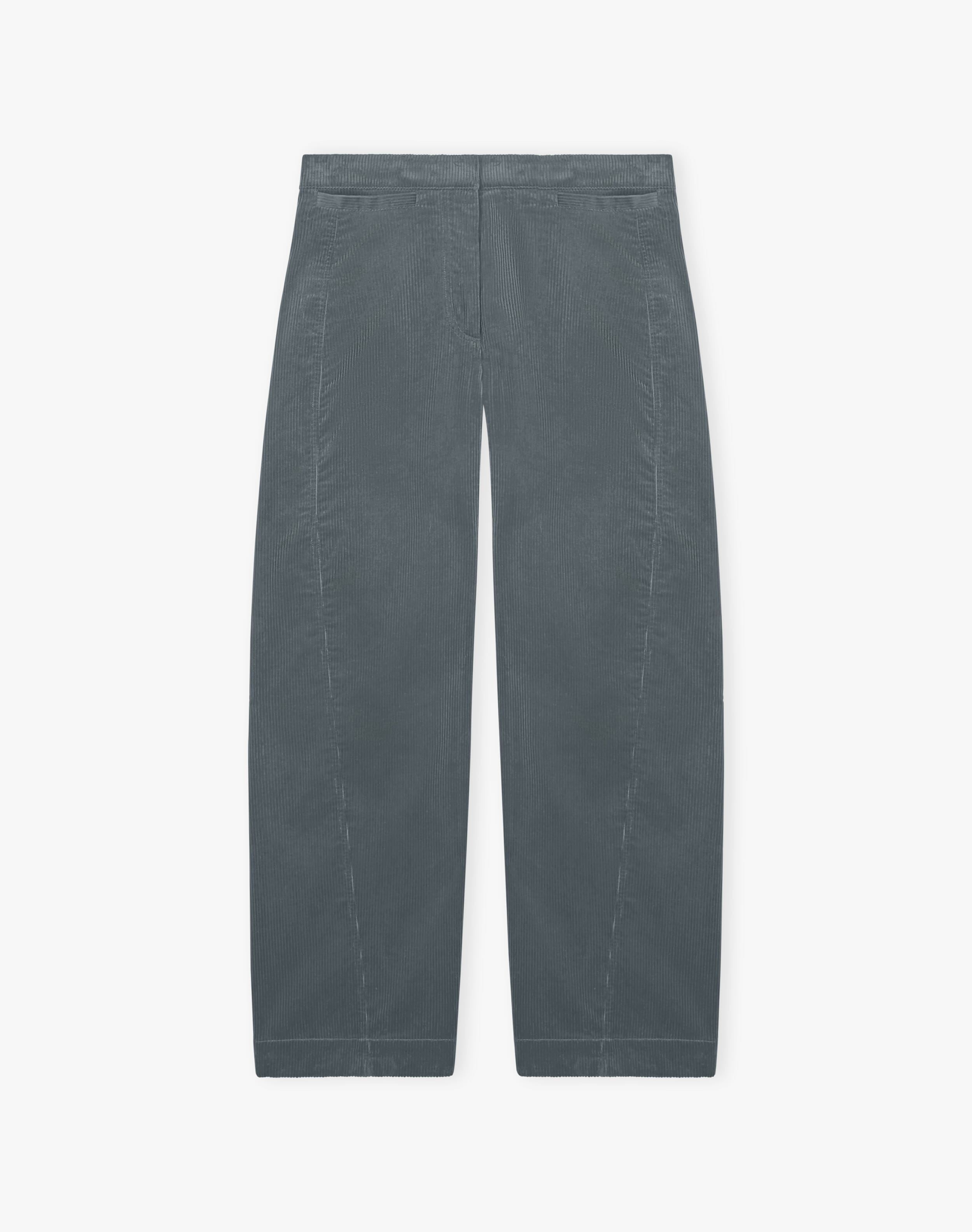 Organic Corduroy Barrel Leg Trousers