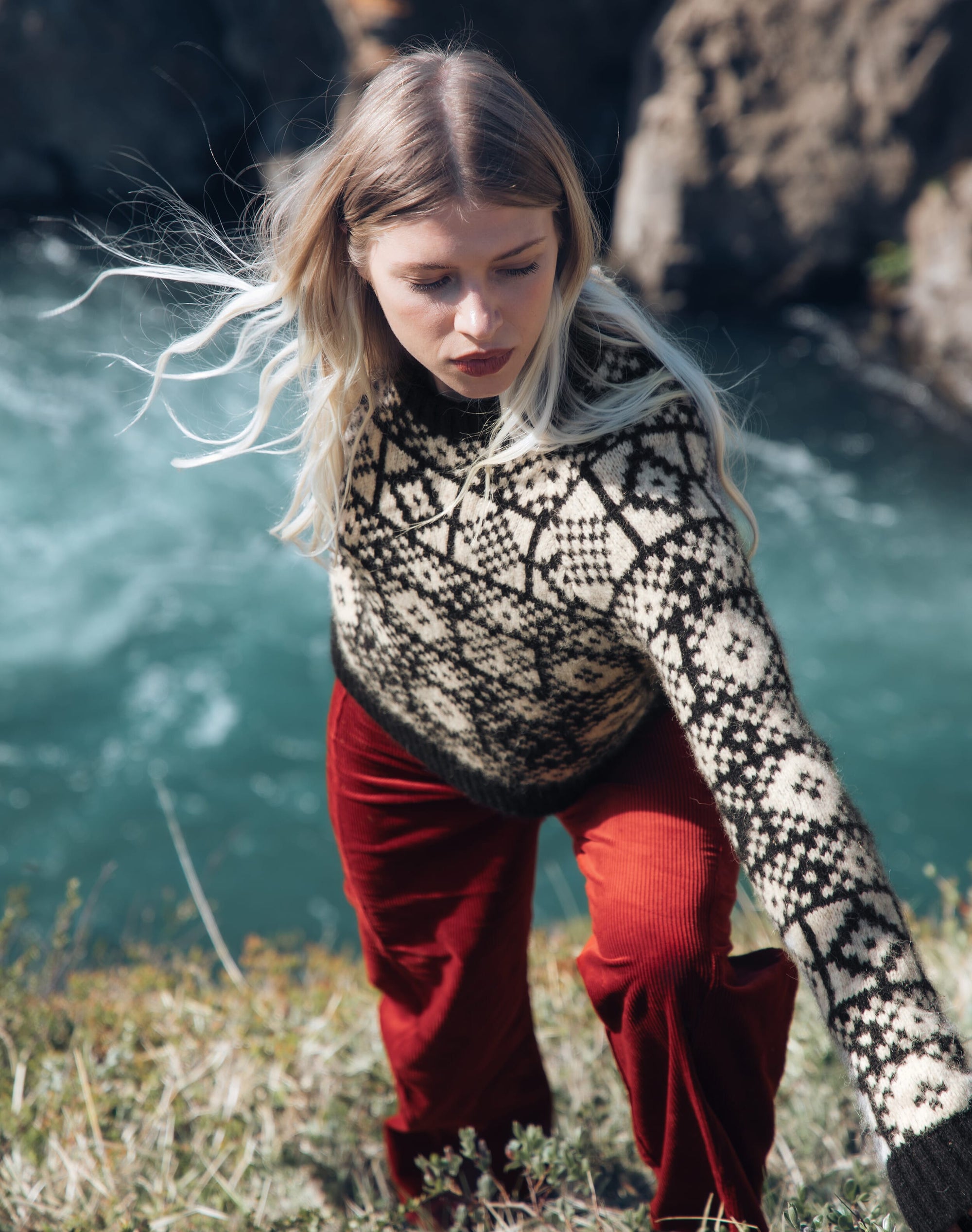 Organic Corduroy Barrel Leg Trousers
