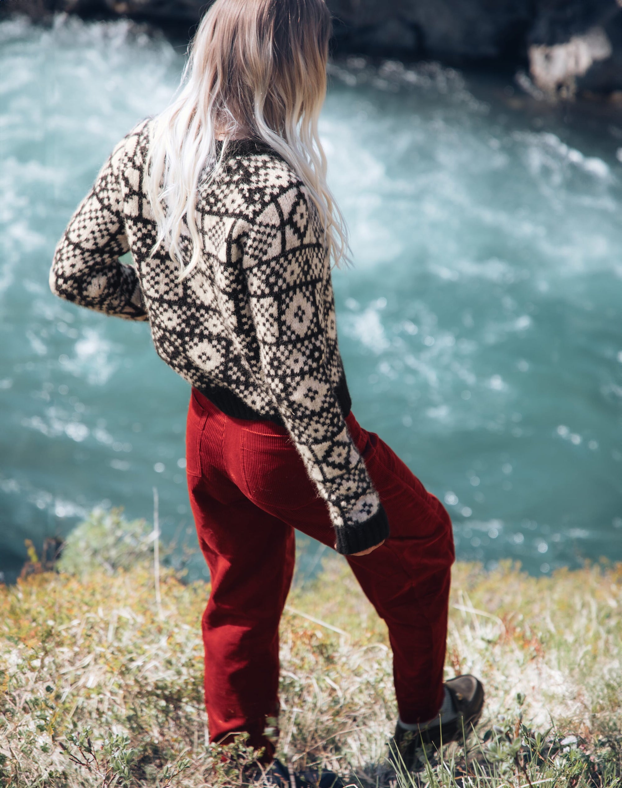 Organic Corduroy Barrel Leg Trousers