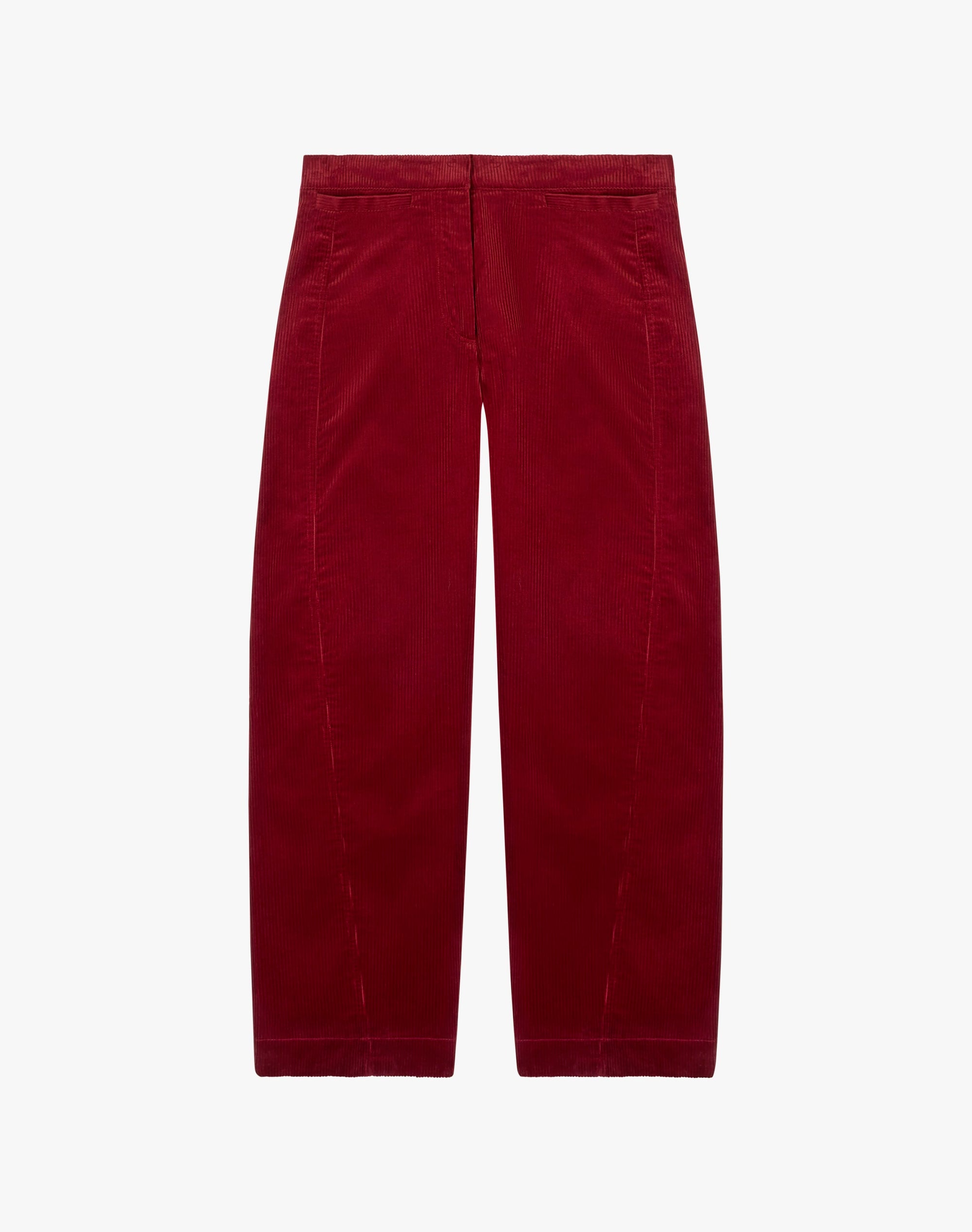 Organic Corduroy Barrel Leg Trousers