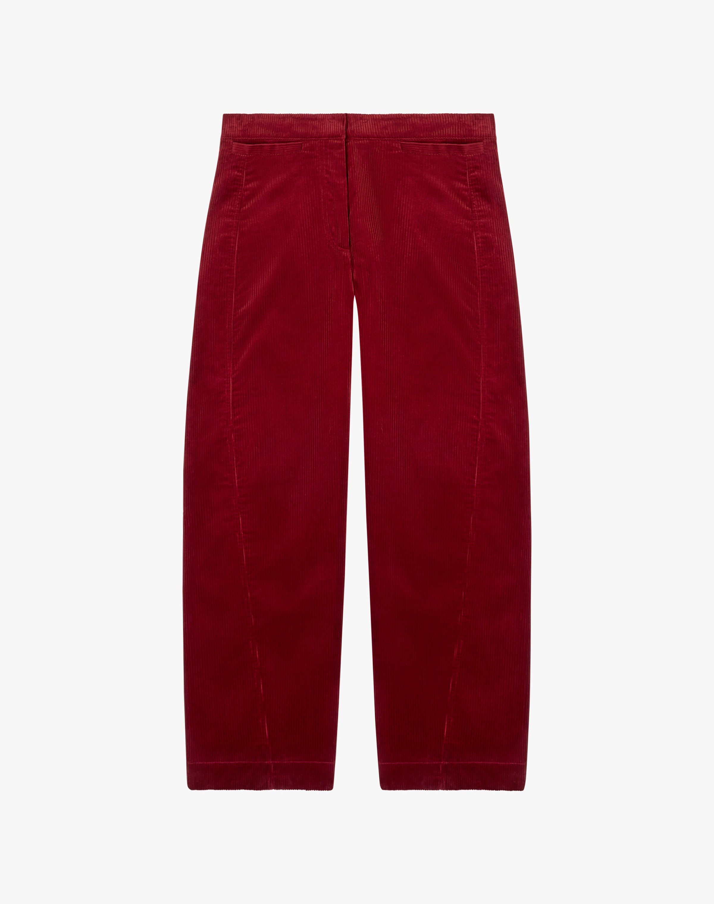 Organic Corduroy Barrel Leg Trousers