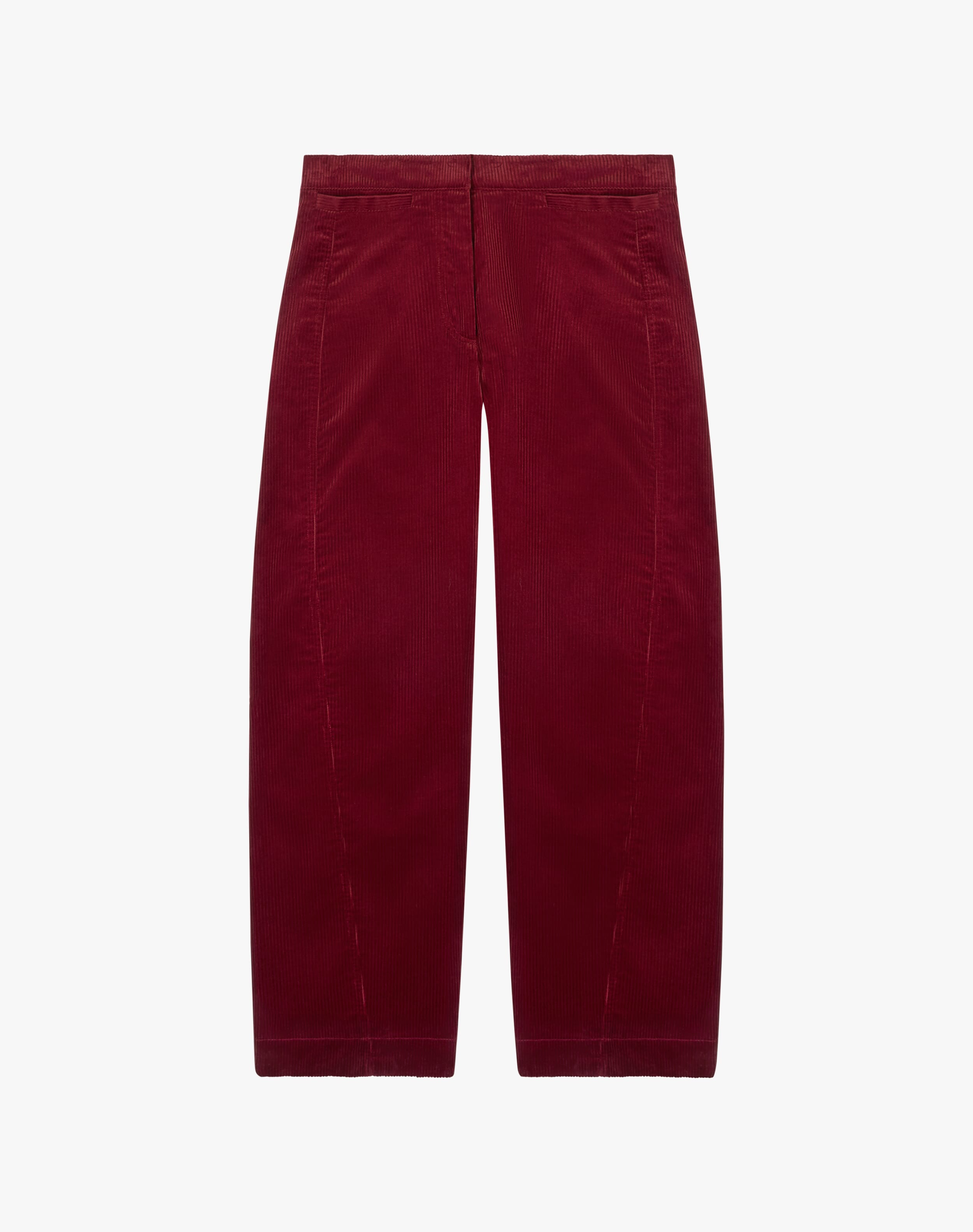 Organic Corduroy Barrel Leg Trousers