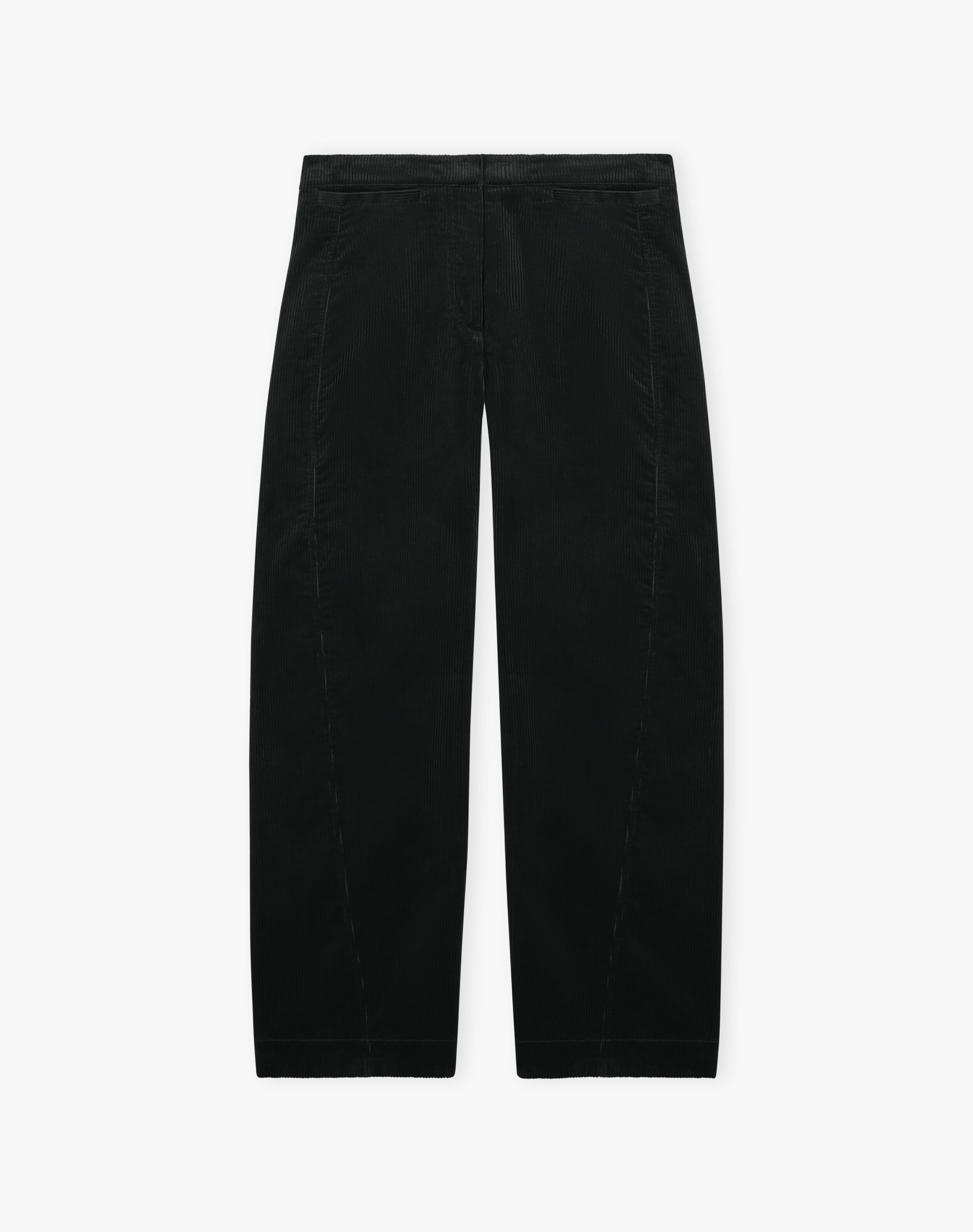 Organic Corduroy Barrel Leg Trousers