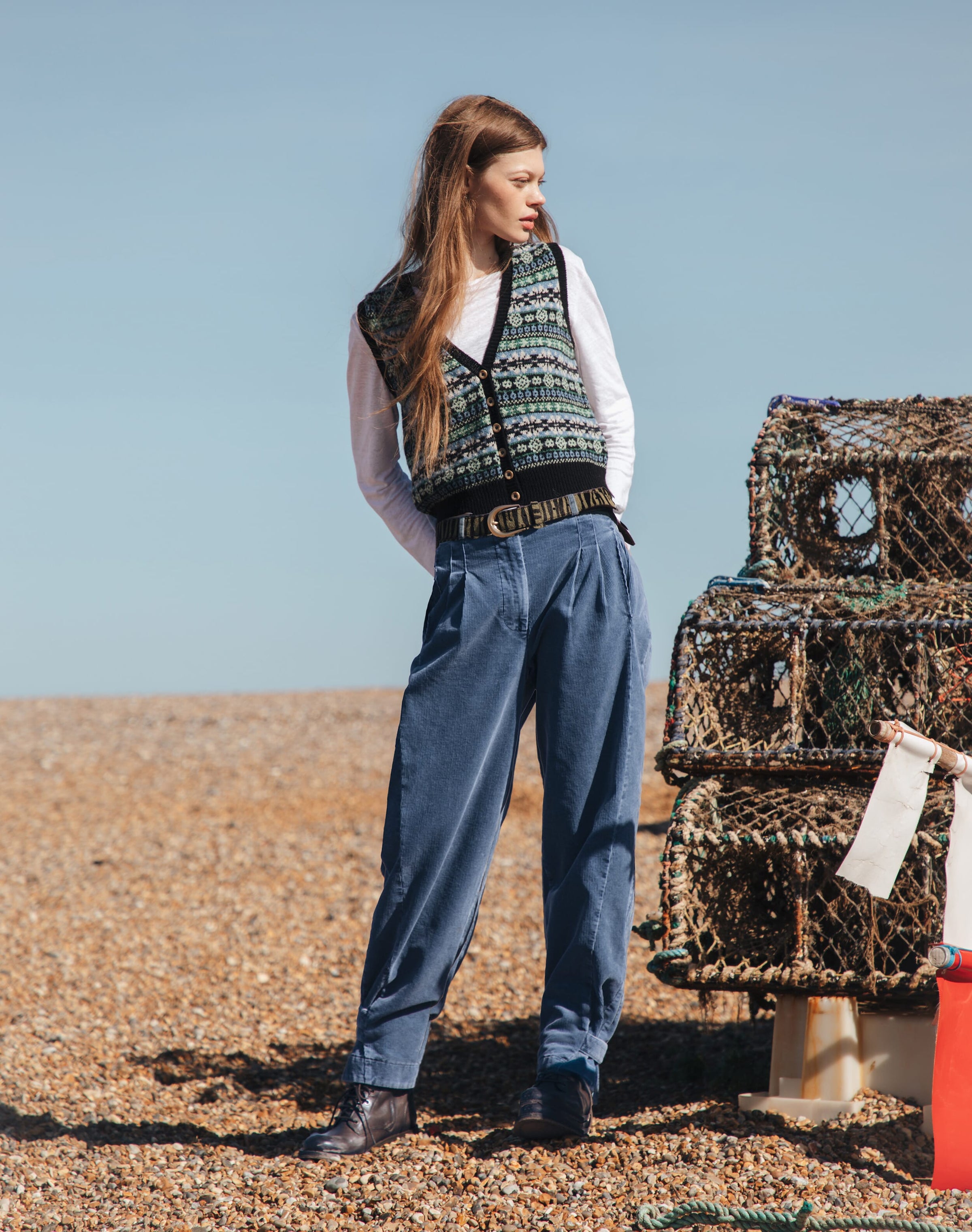 Laundered Organic Cord Cargo Trousers