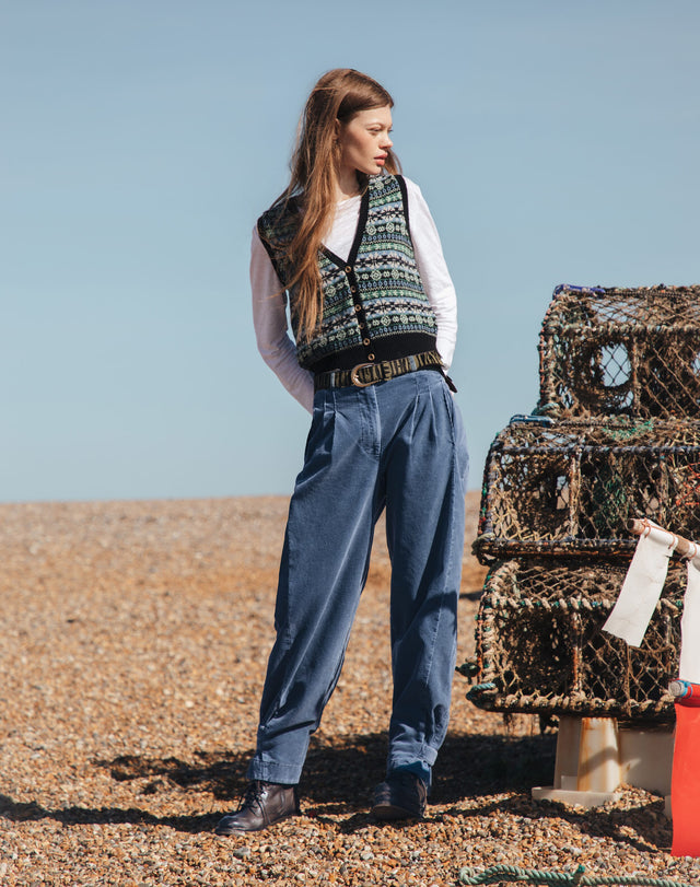 Laundered Organic Cord Cargo Trousers