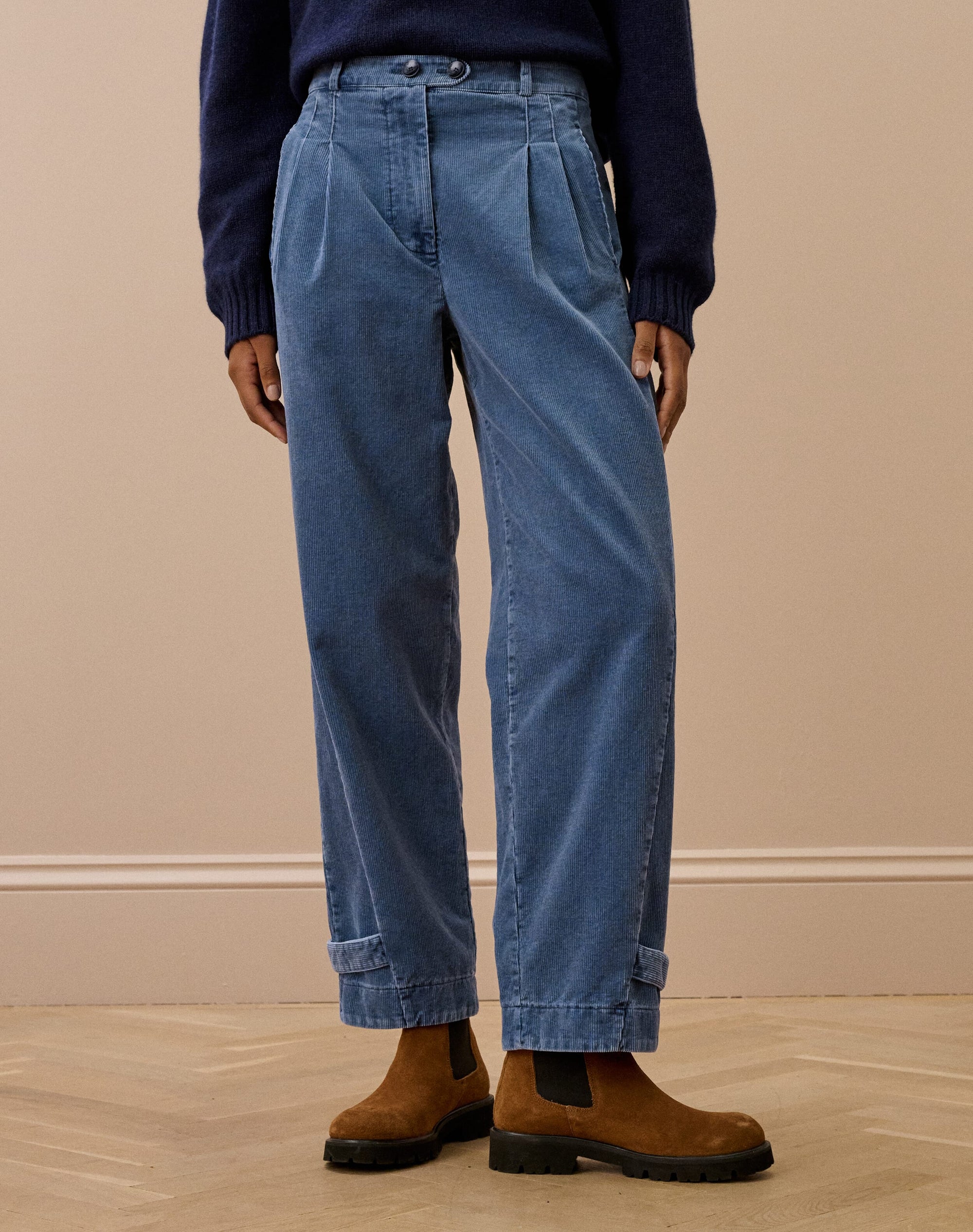 Laundered Organic Cord Cargo Trousers