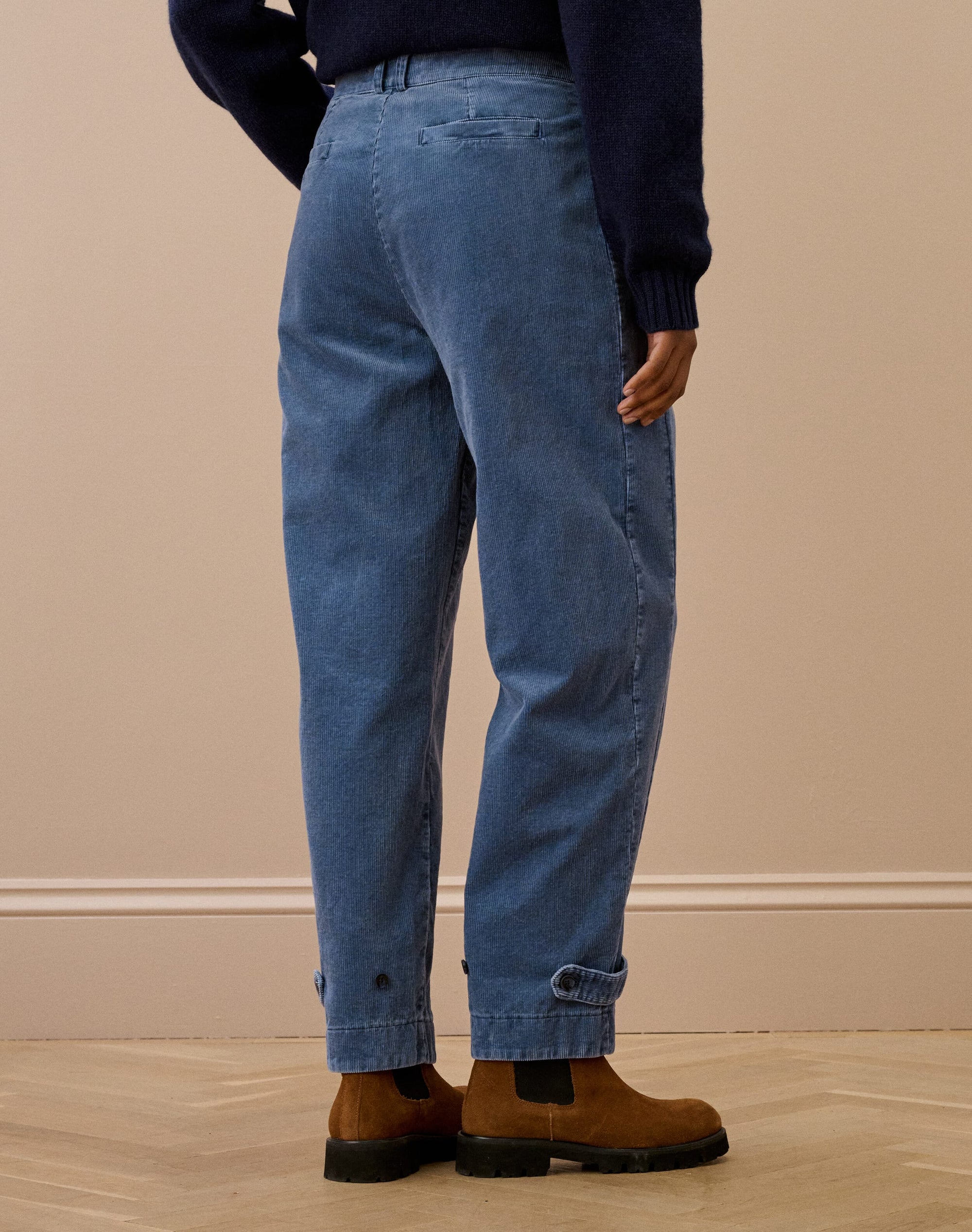 Laundered Organic Cord Cargo Trousers