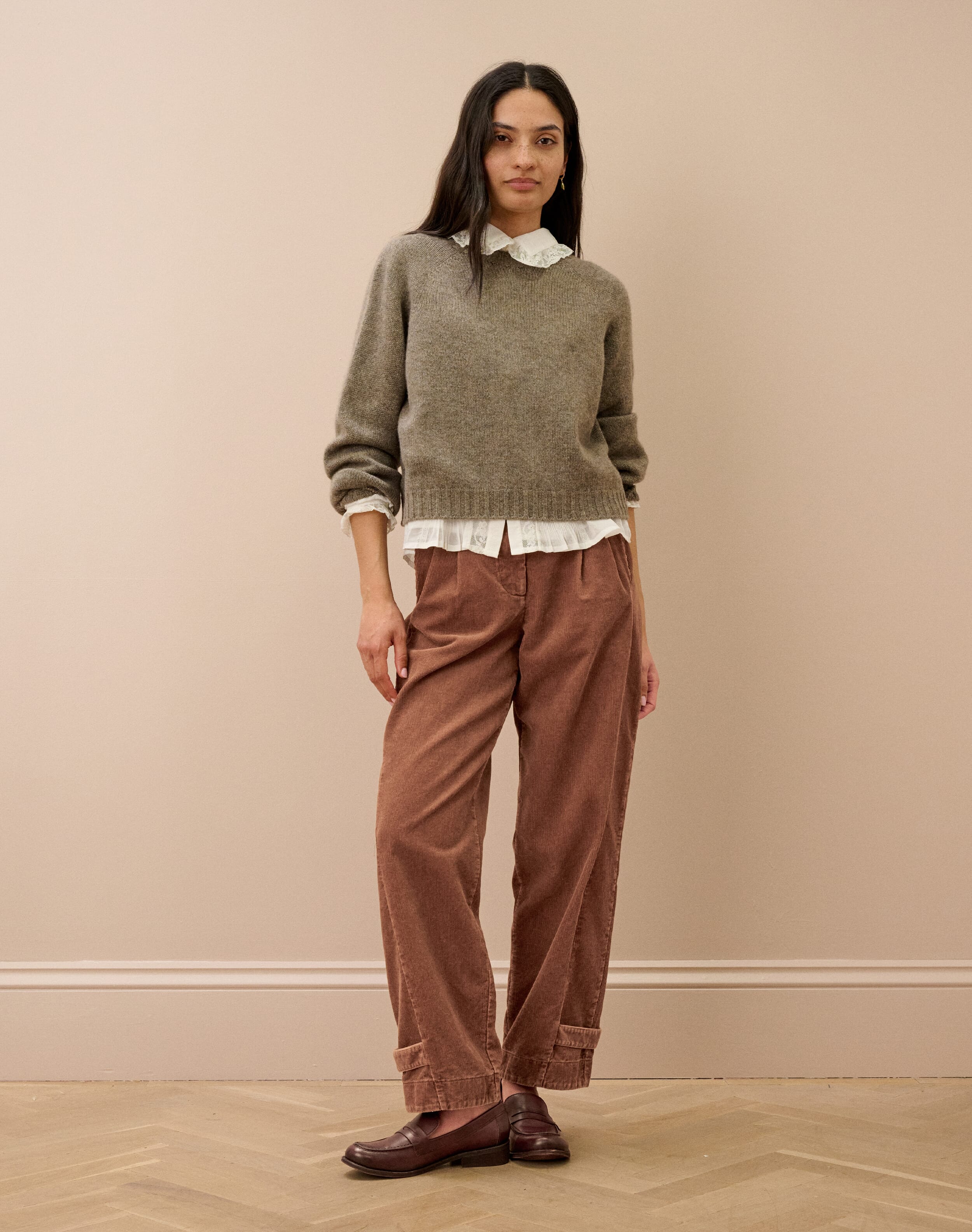 Laundered Organic Cord Cargo Trousers