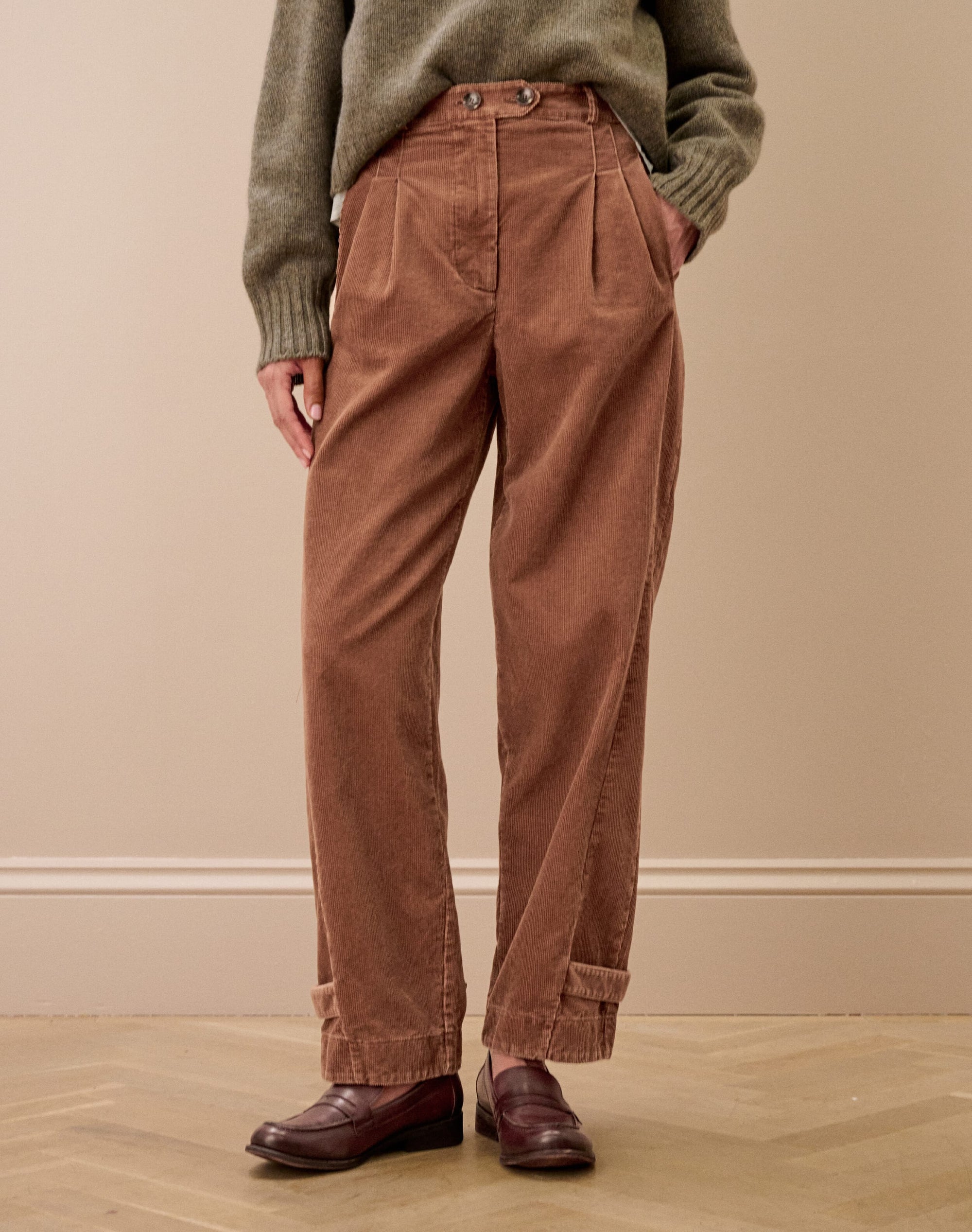 Laundered Organic Cord Cargo Trousers