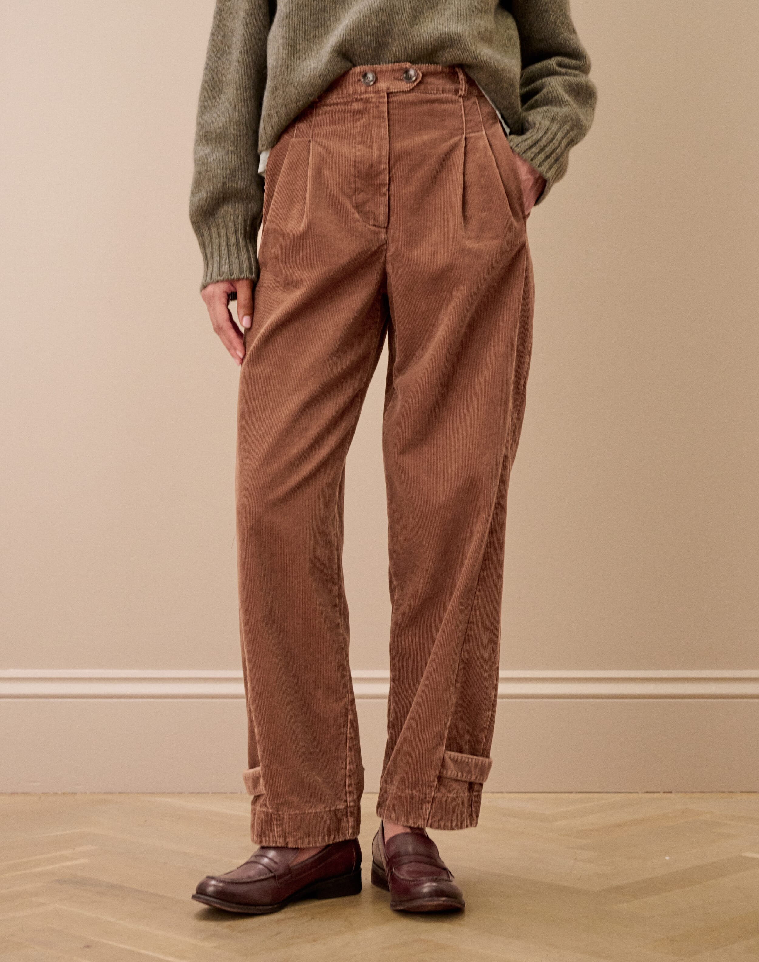 Laundered Organic Cord Cargo Trousers
