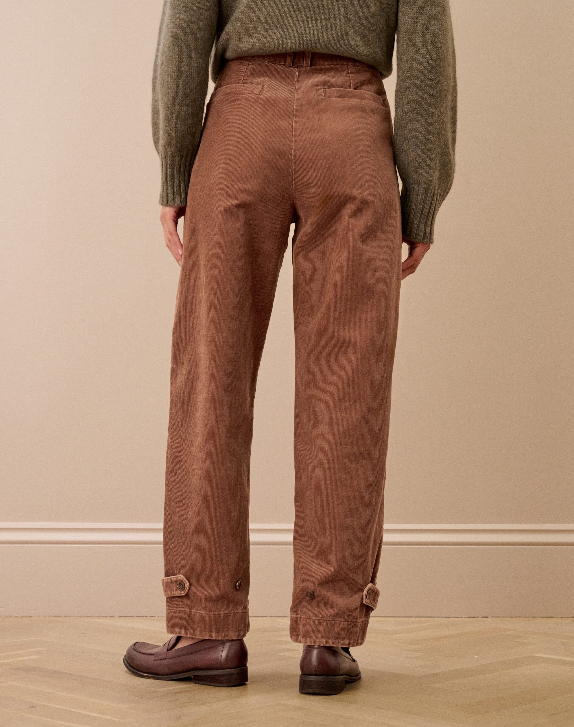 Laundered Organic Cord Cargo Trousers