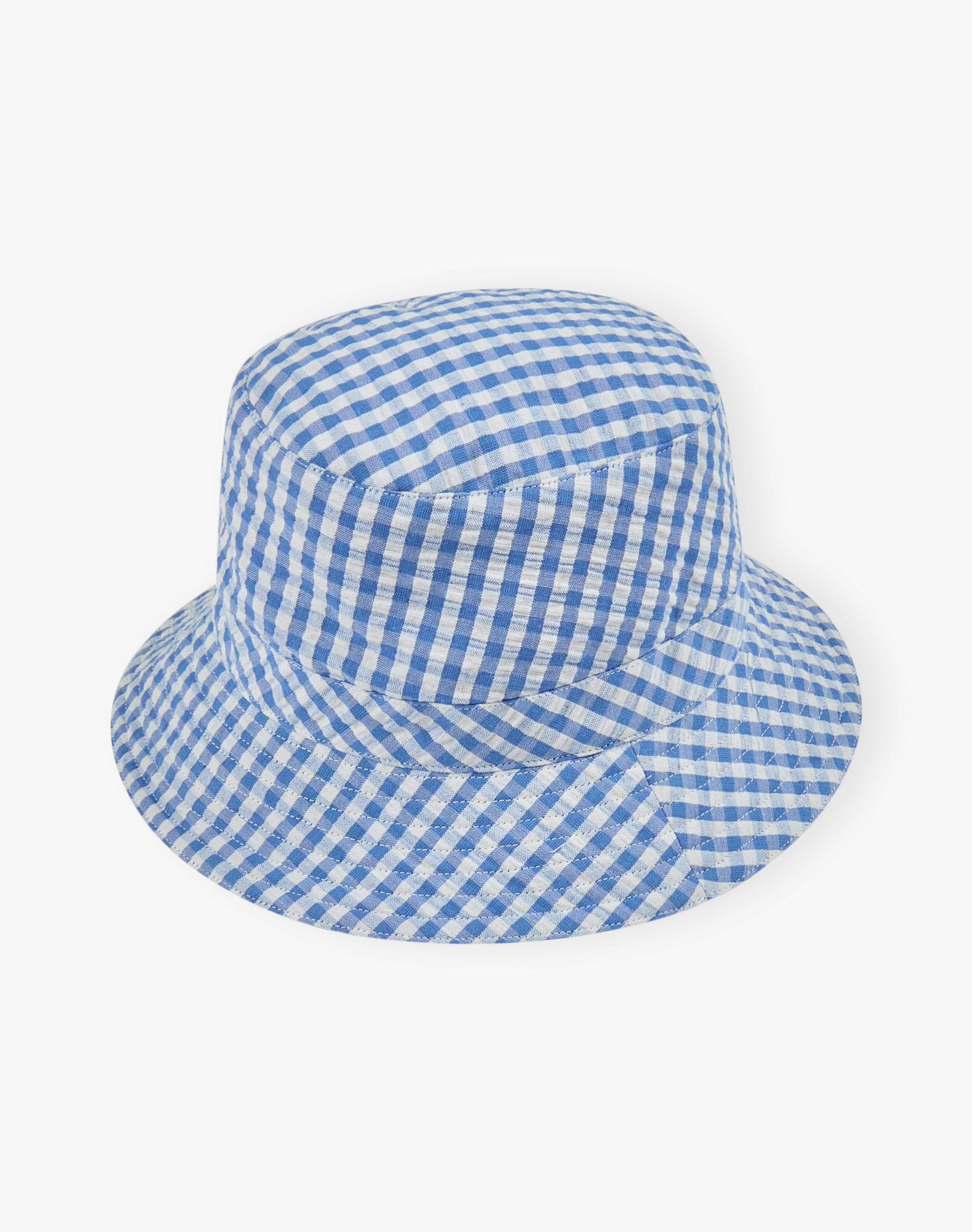 Cotton Gingham Bucket Hat