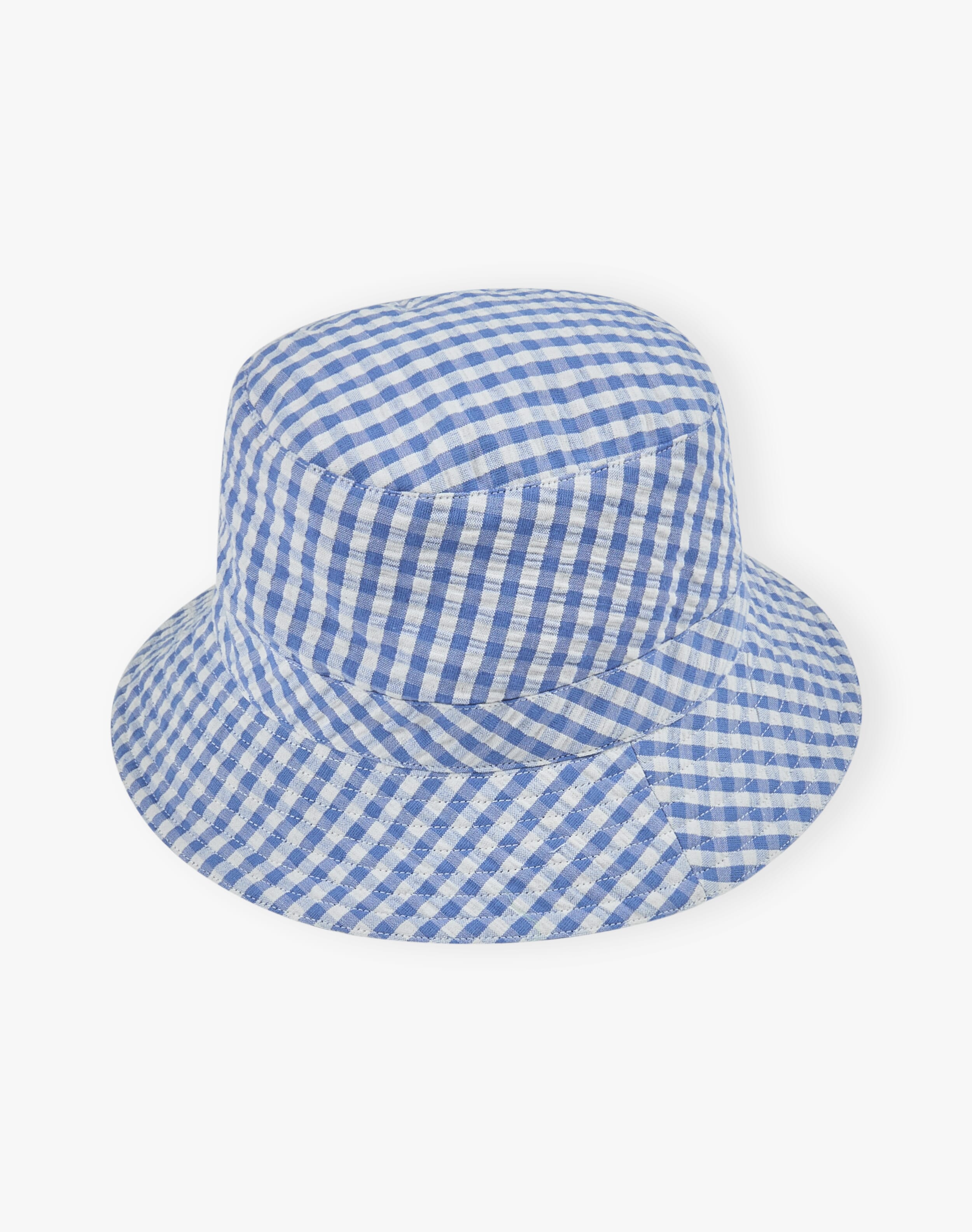 Cotton Gingham Bucket Hat