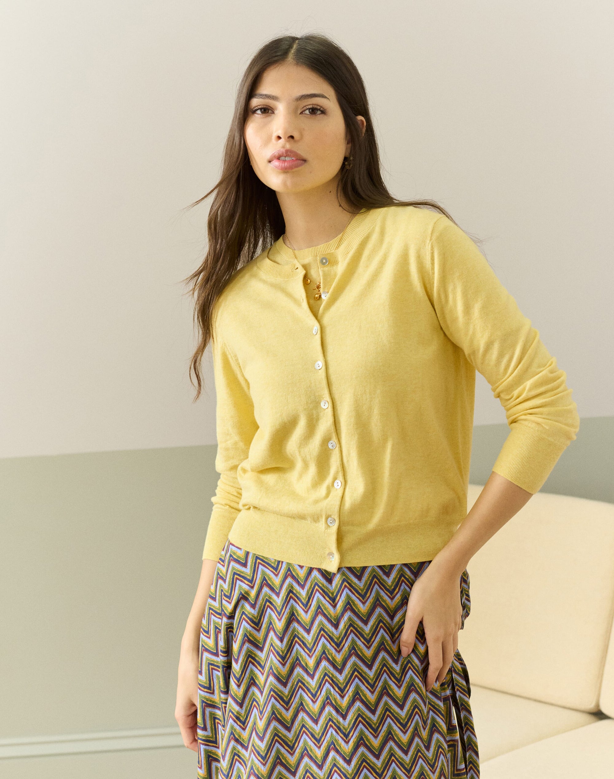 Cotton Knit Cardigan