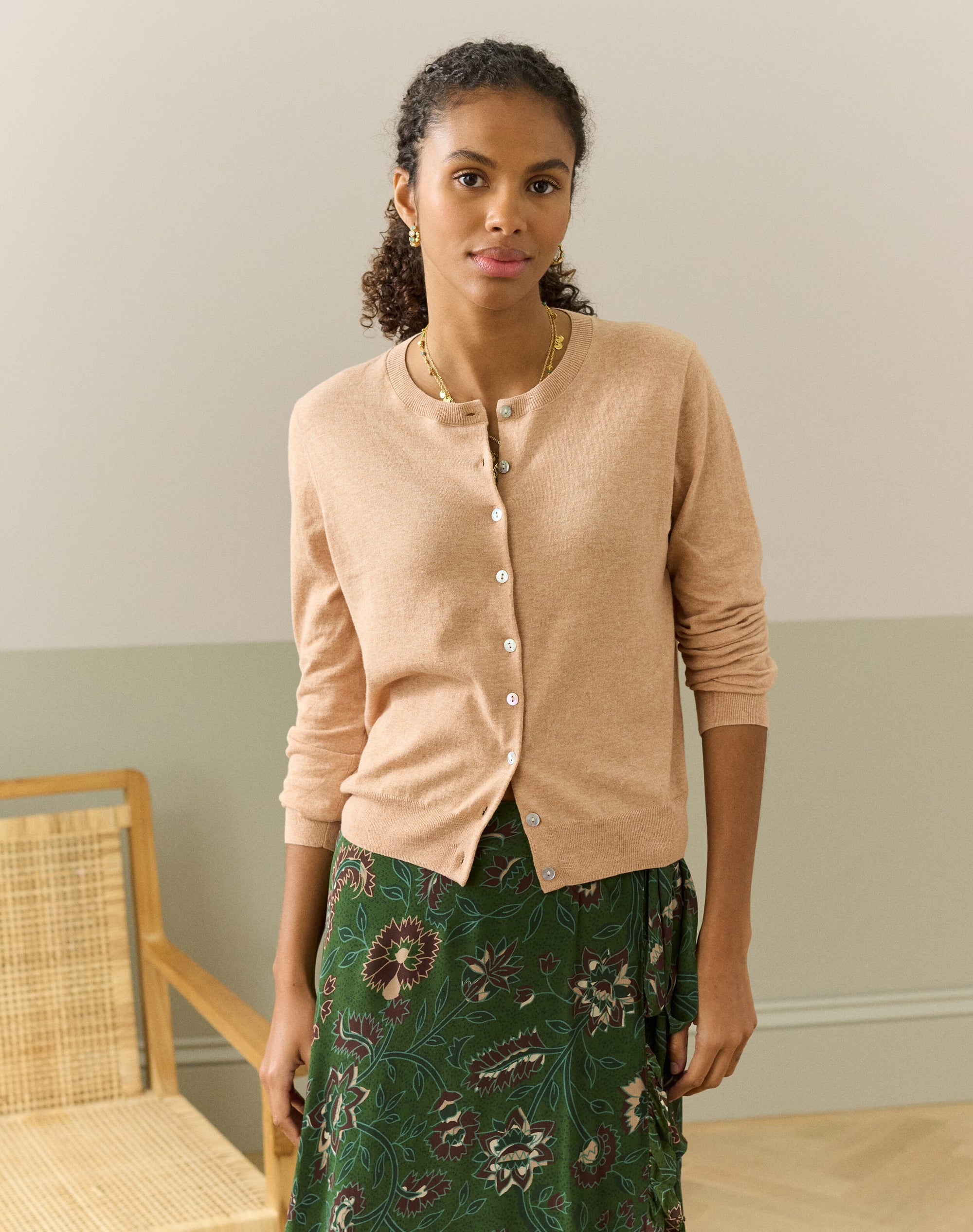 Cotton Knit Cardigan