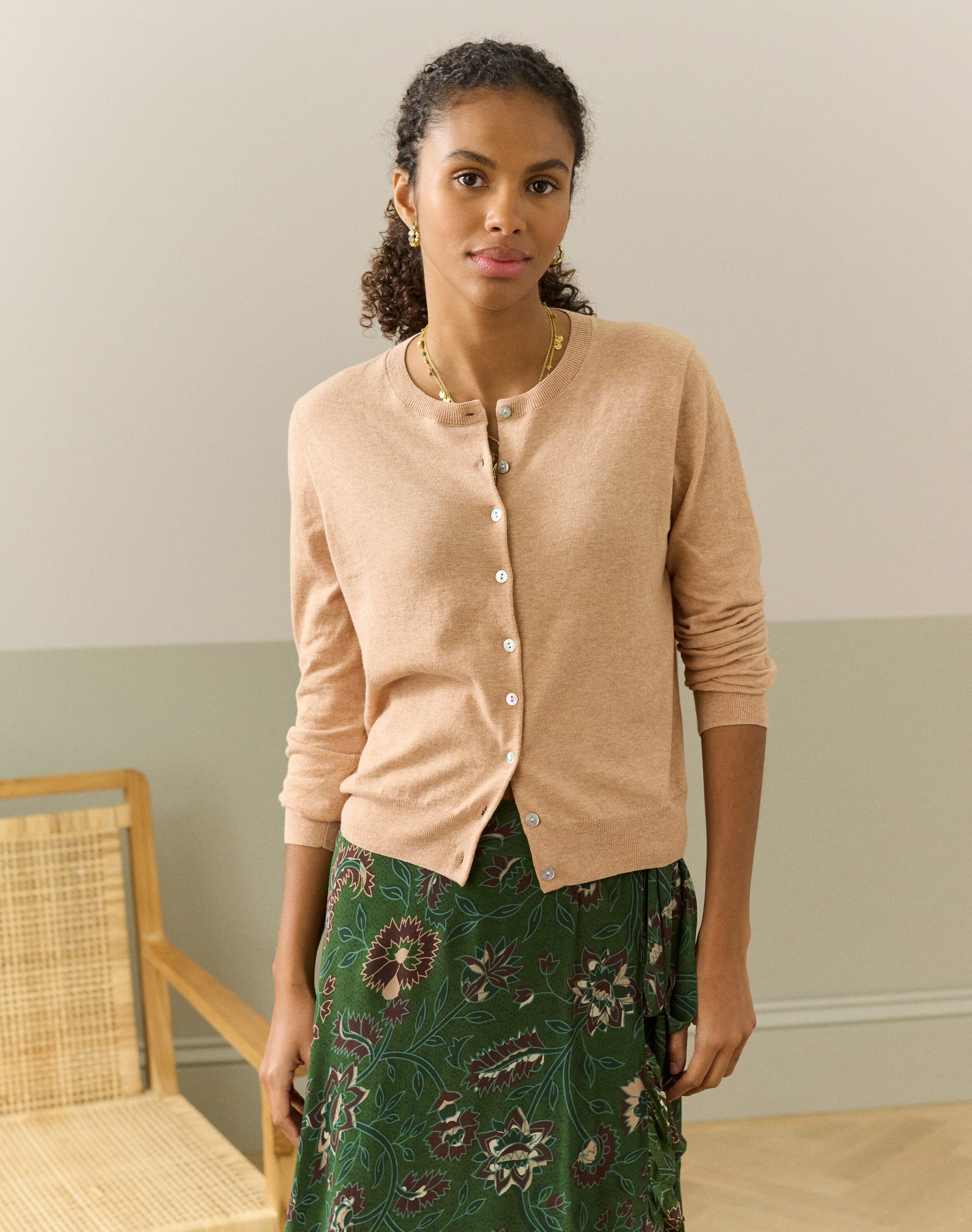 Cotton Knit Cardigan