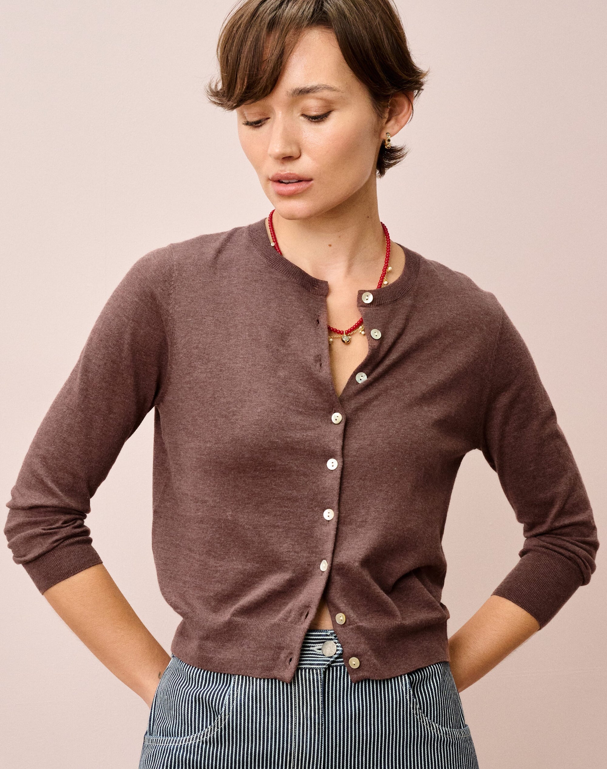 Cotton Knit Cardigan